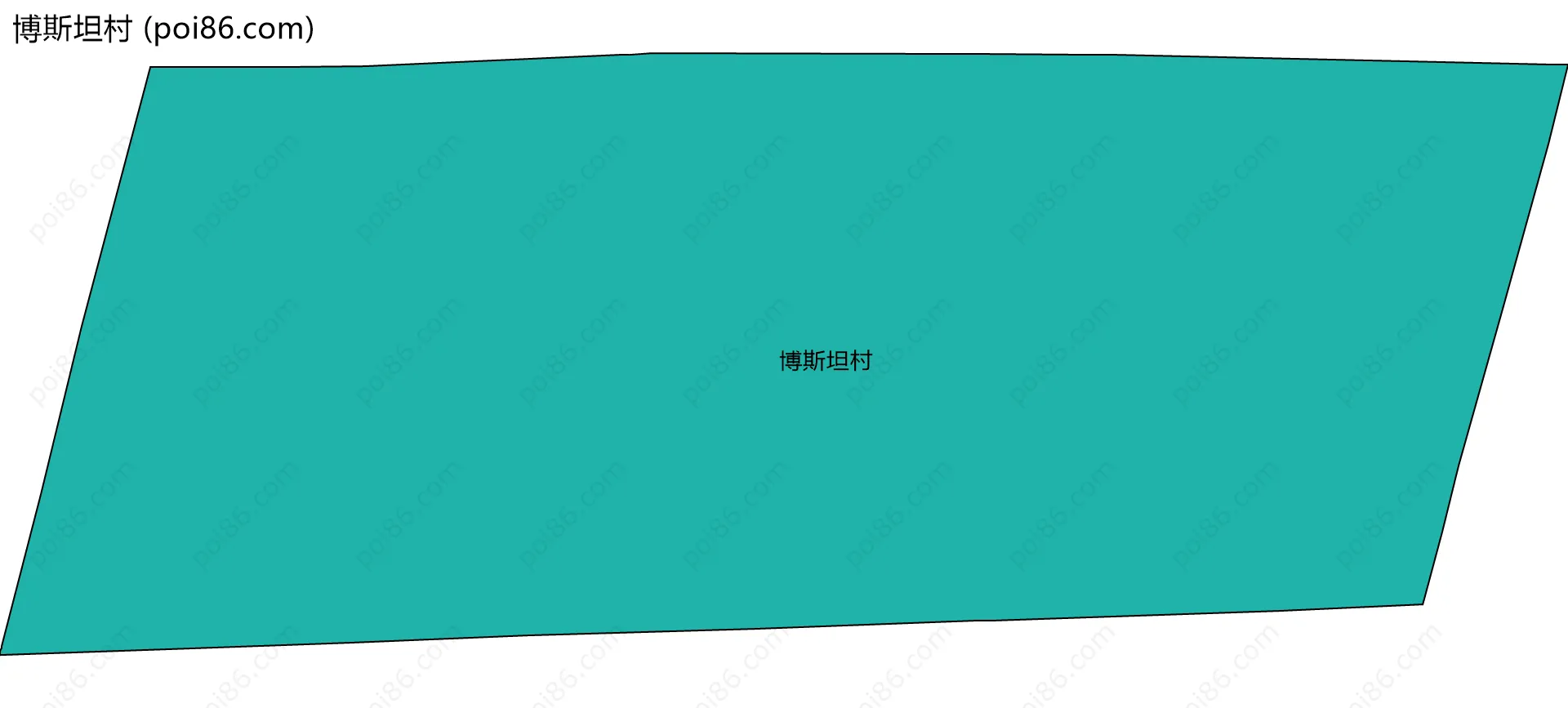 博斯坦村边界地图