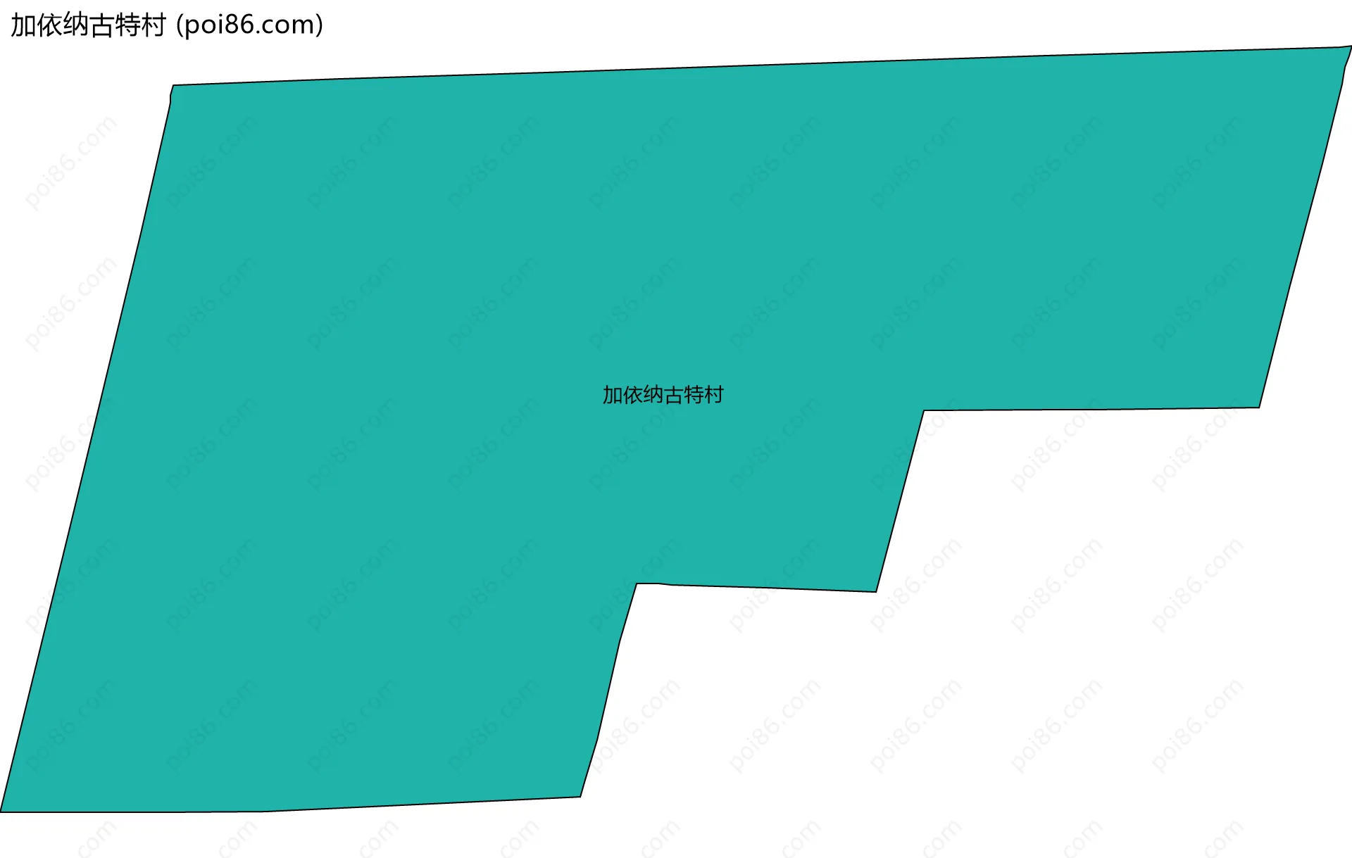 加依纳古特村边界地图
