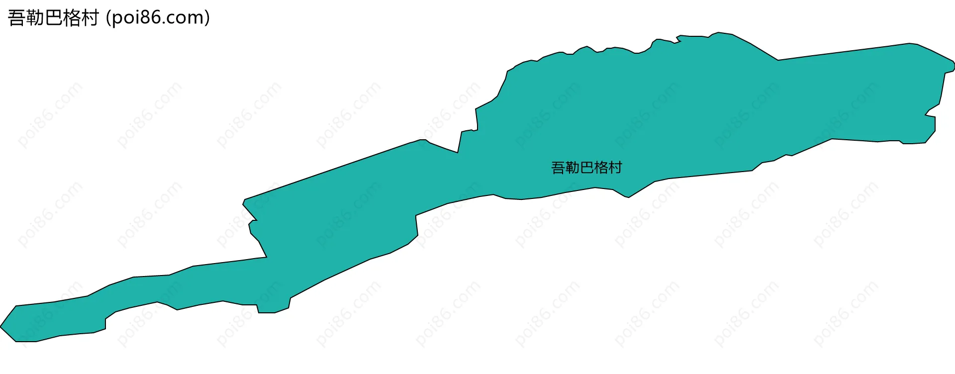 吾勒巴格村边界地图