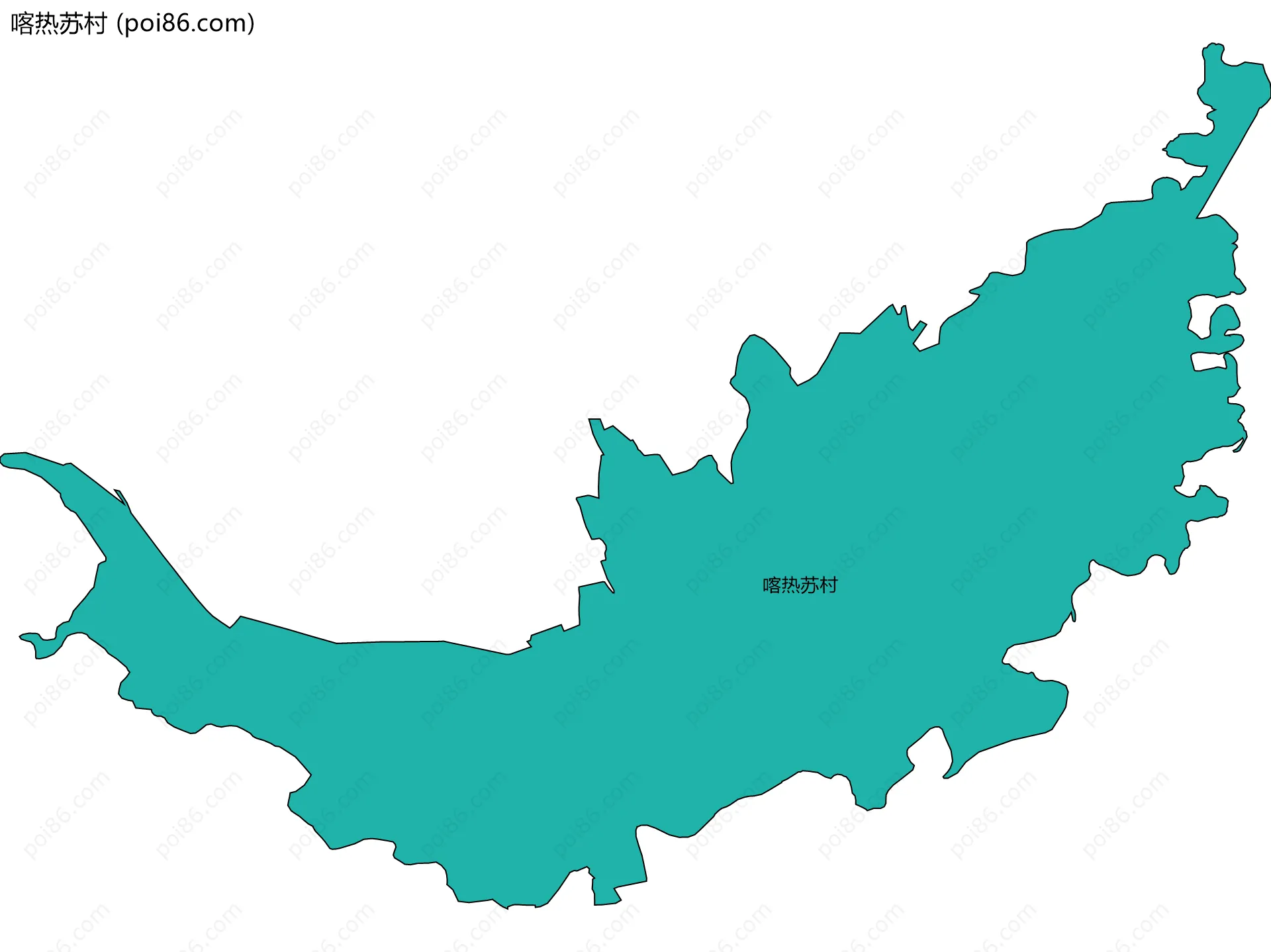 喀热苏村边界地图