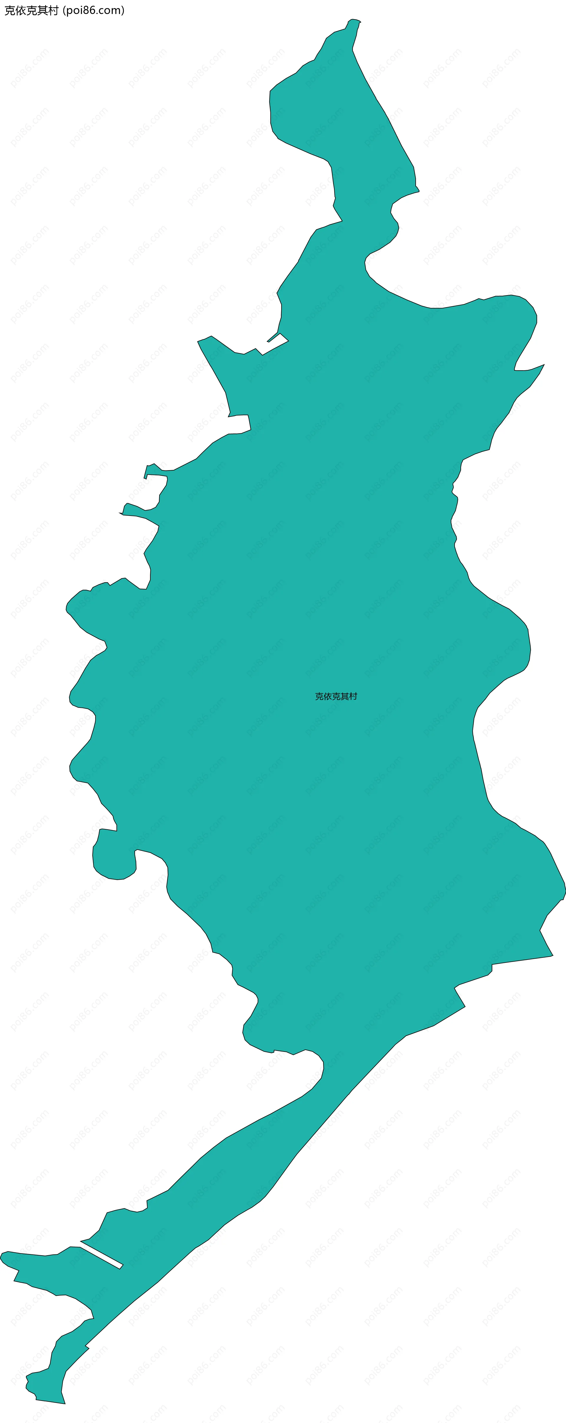 克依克其村边界地图