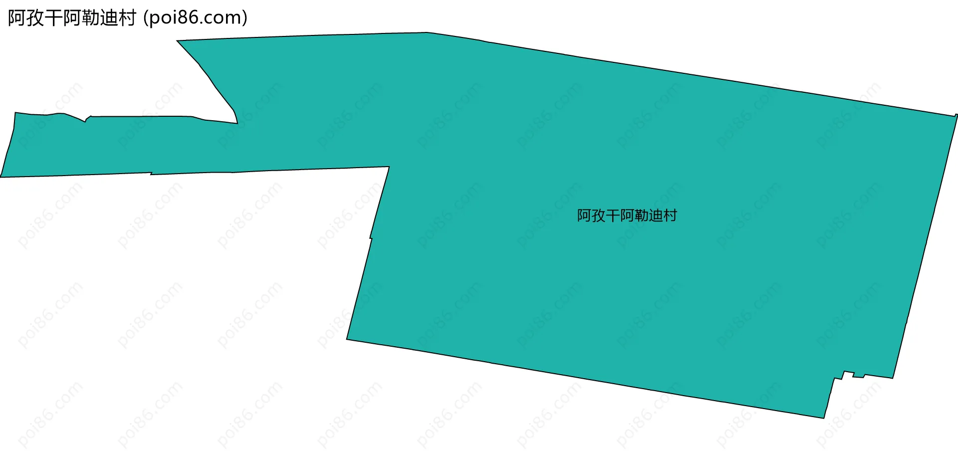 阿孜干阿勒迪村边界地图