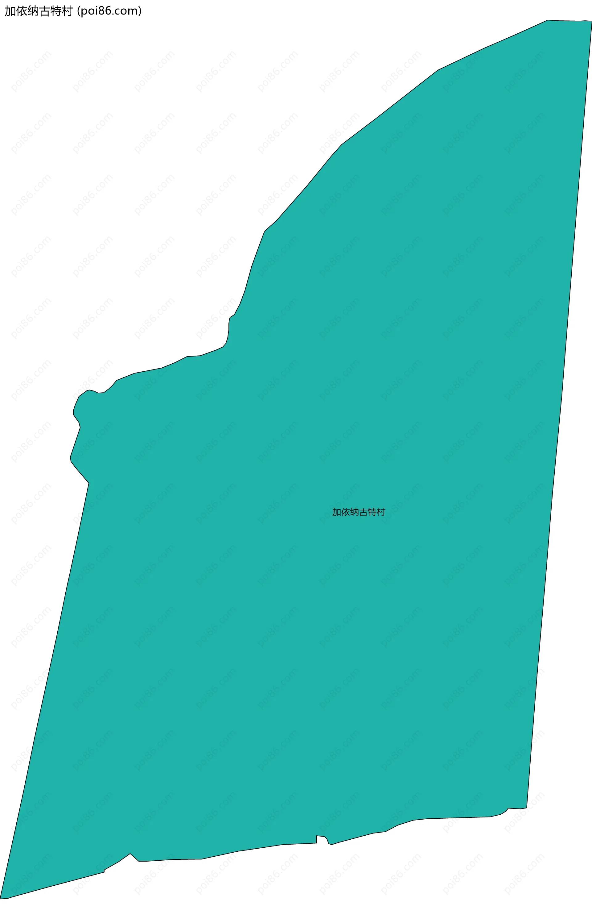 加依纳古特村边界地图