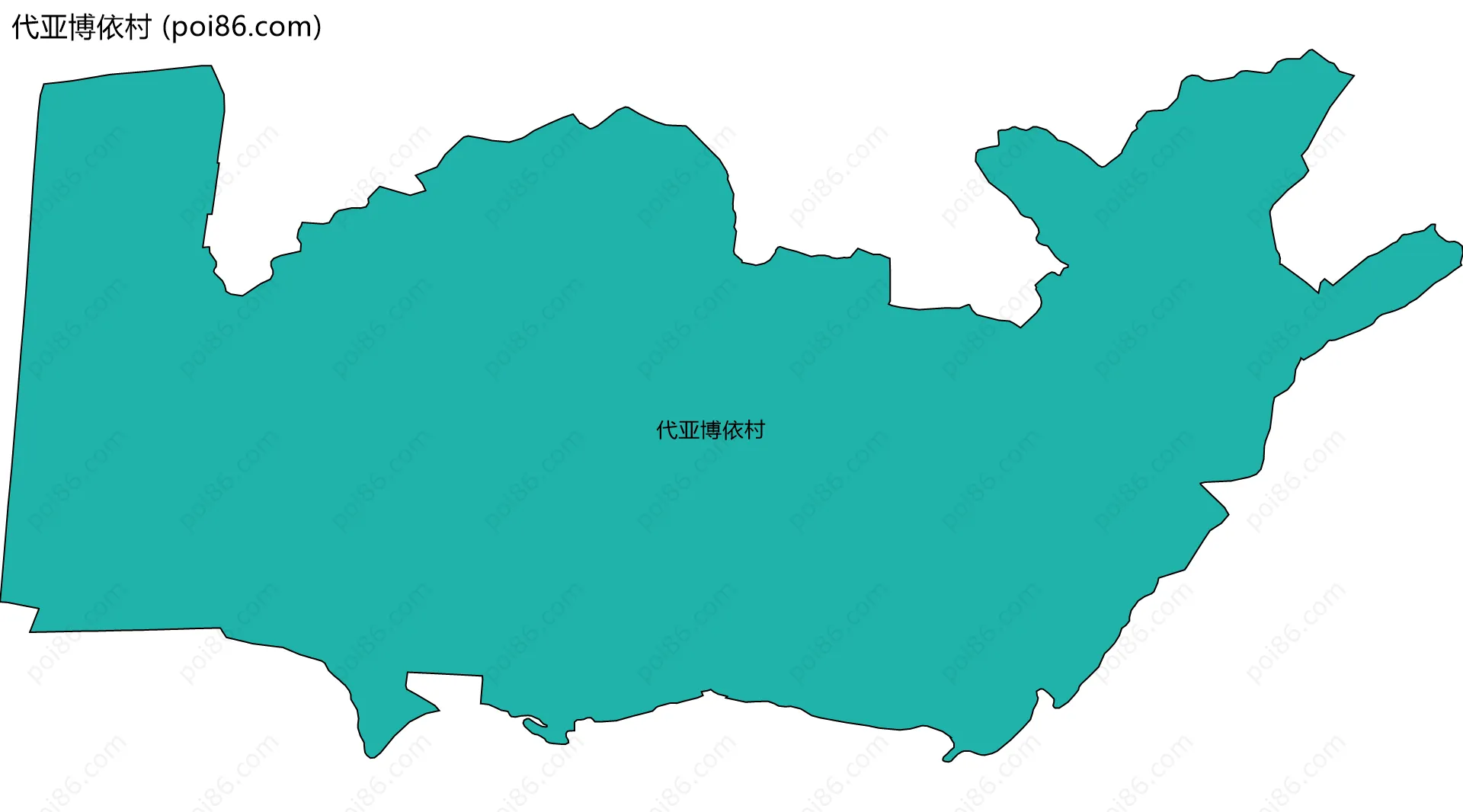 代亚博依村边界地图