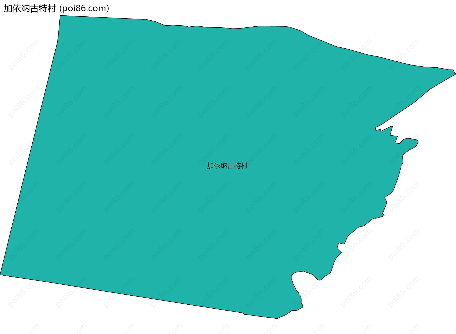 加依纳古特村边界地图