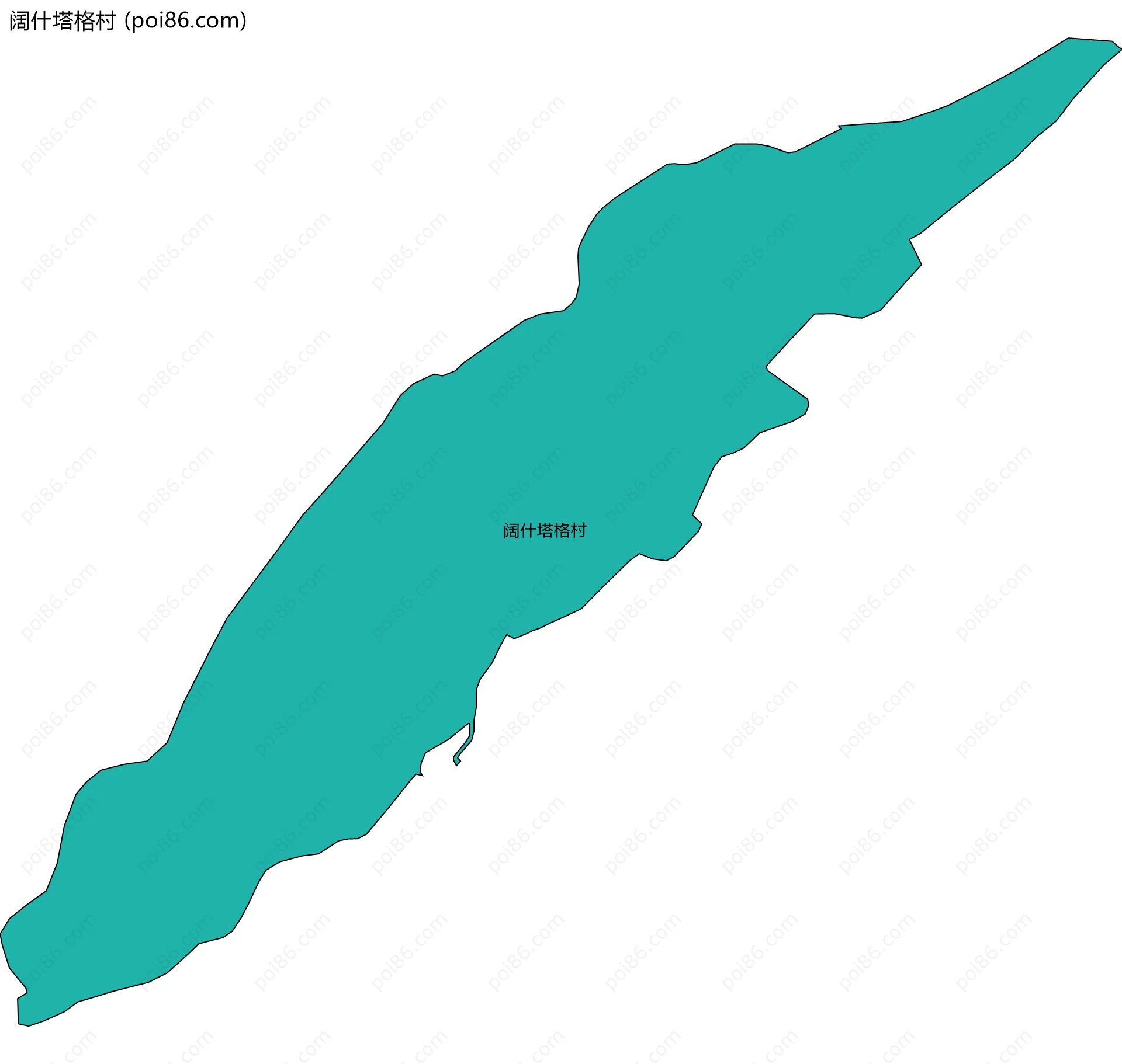 阔什塔格村边界地图