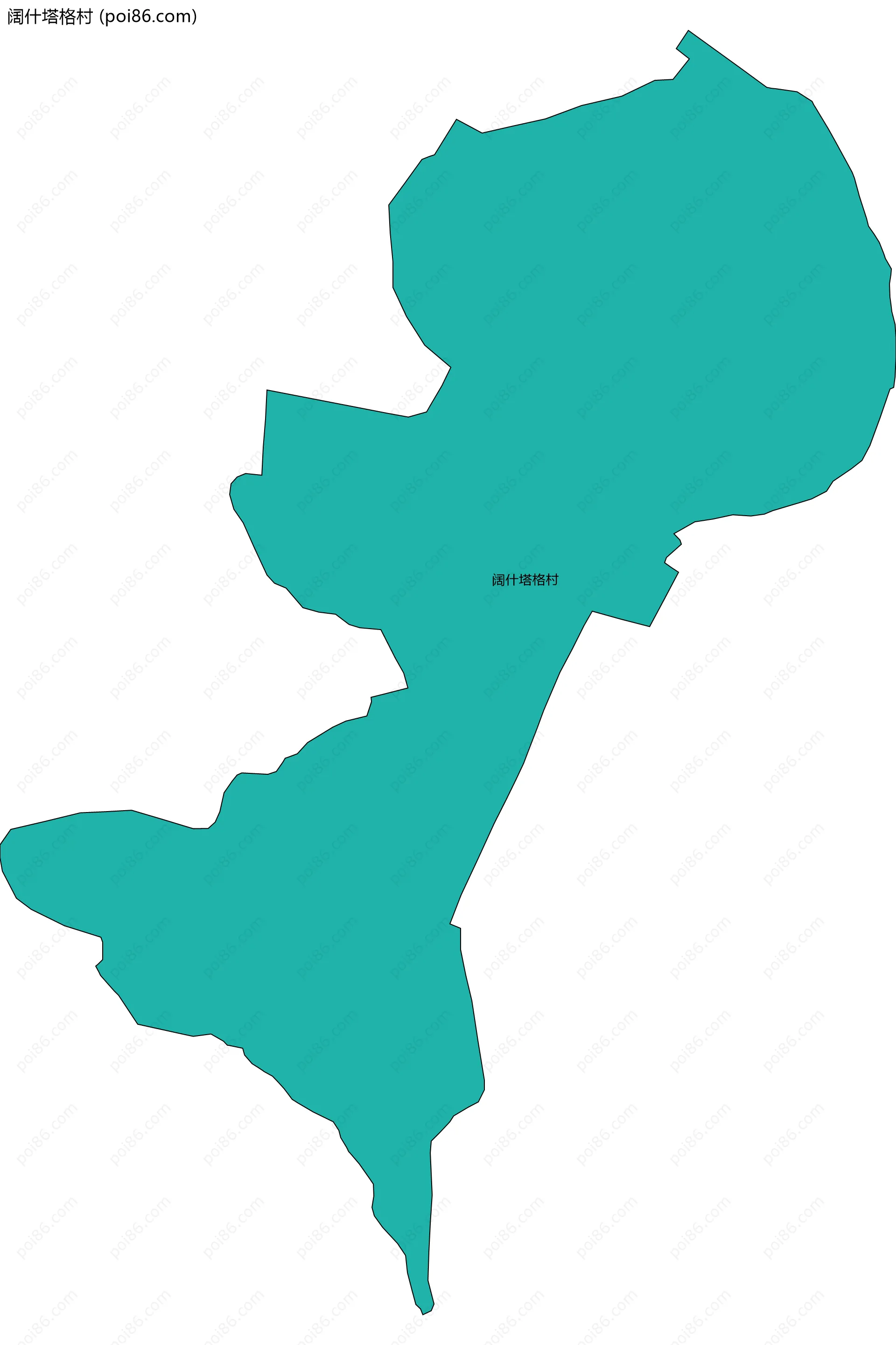 阔什塔格村边界地图