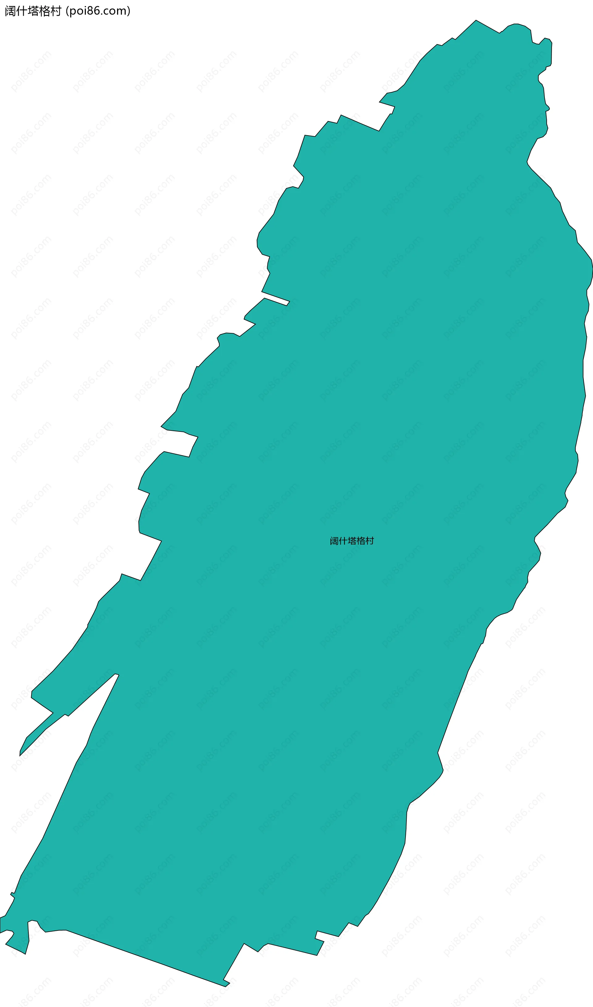 阔什塔格村边界地图