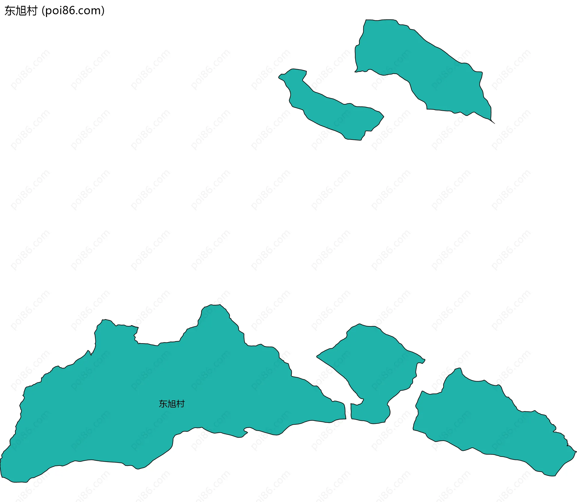 东旭村边界地图
