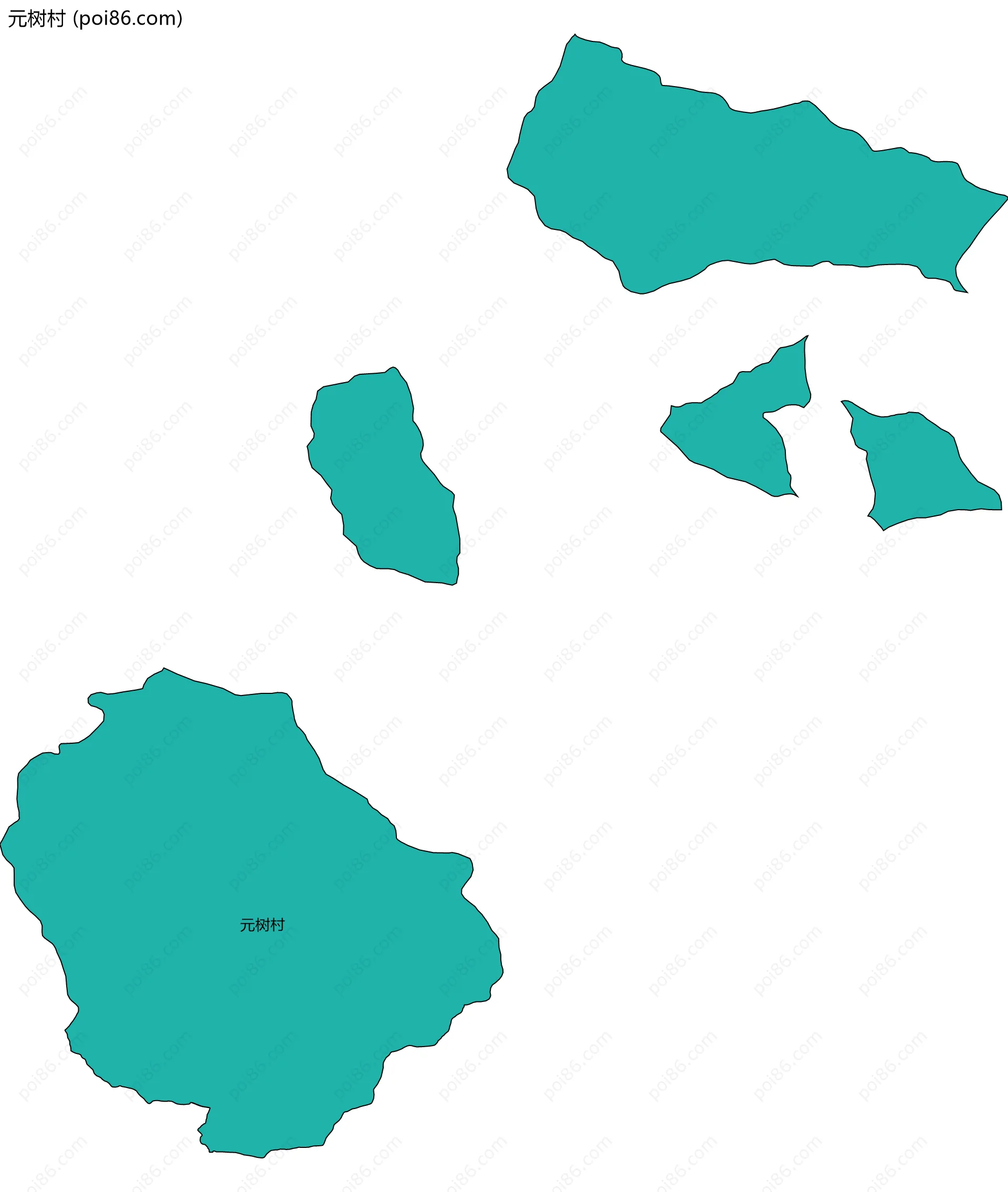 元树村边界地图