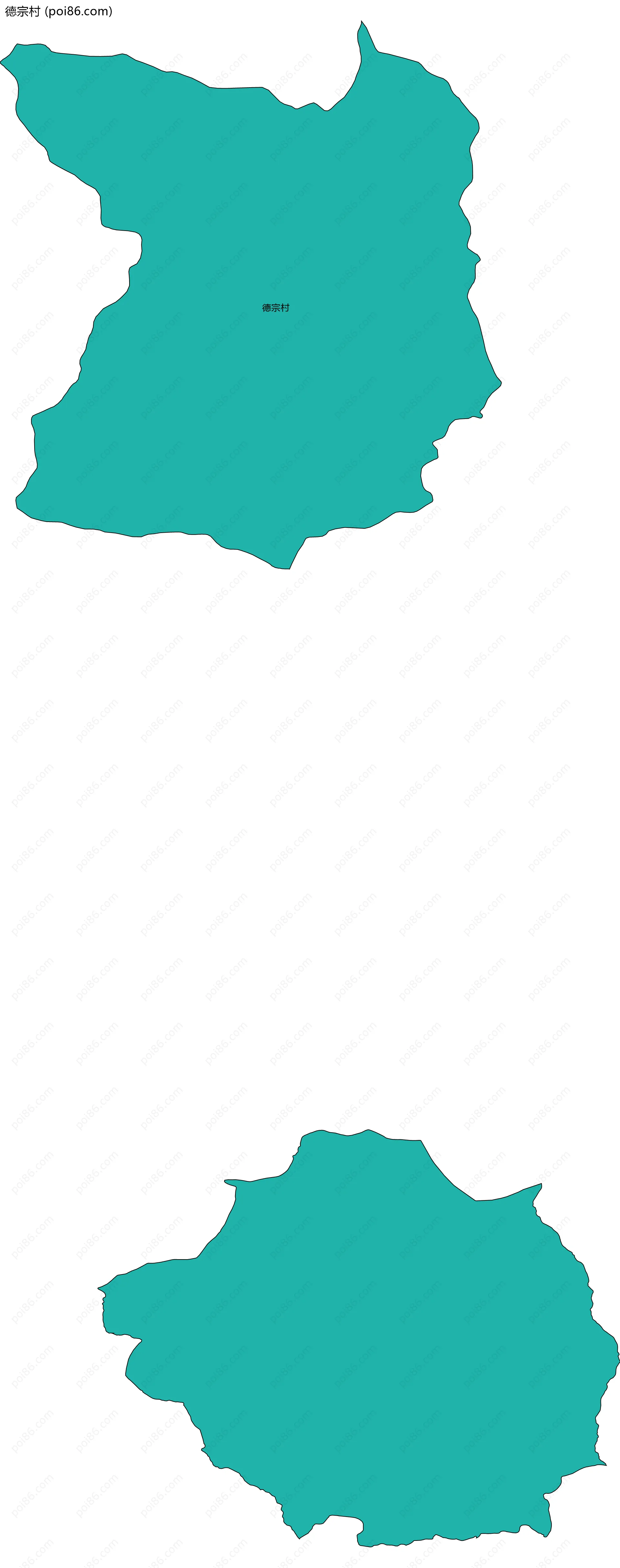 德宗村边界地图