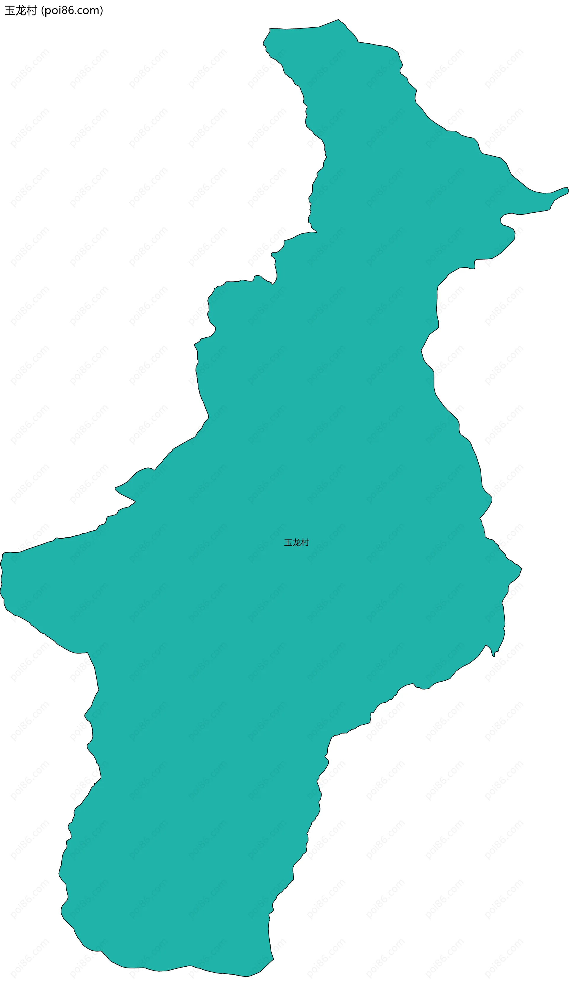 玉龙村边界地图