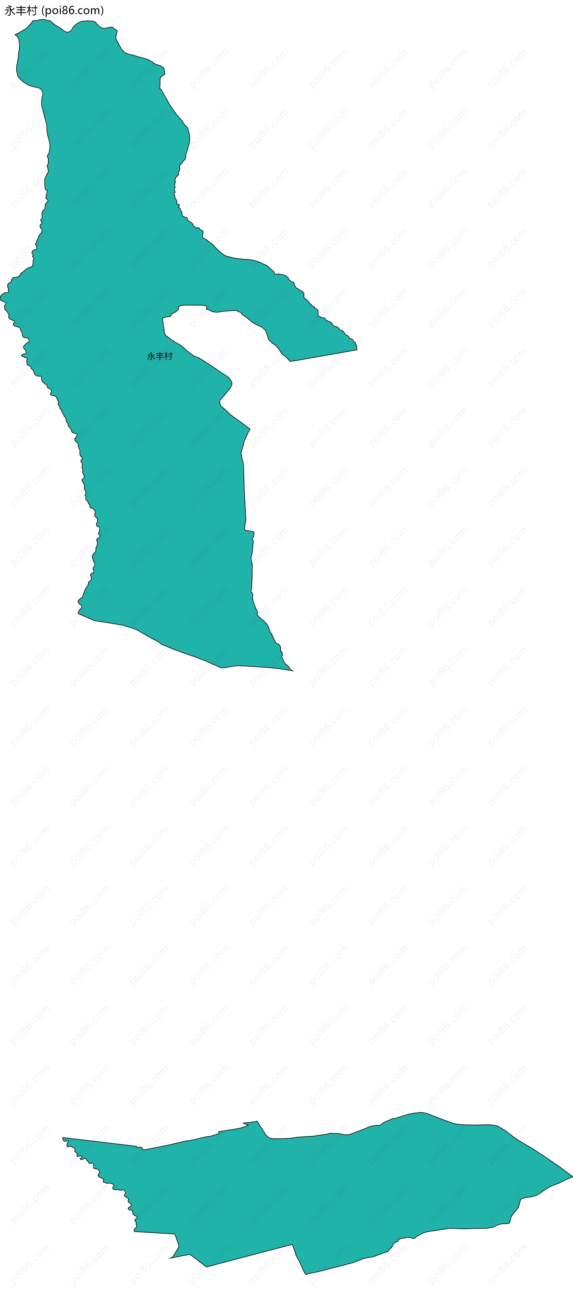 永丰村边界地图