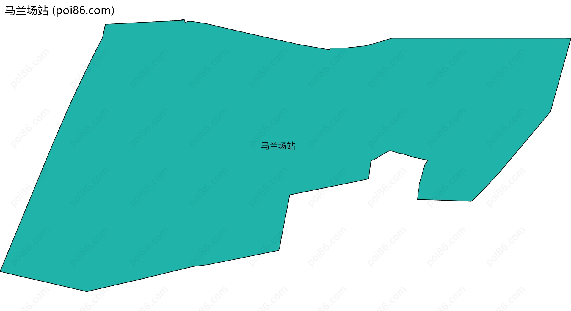 马兰场站边界地图