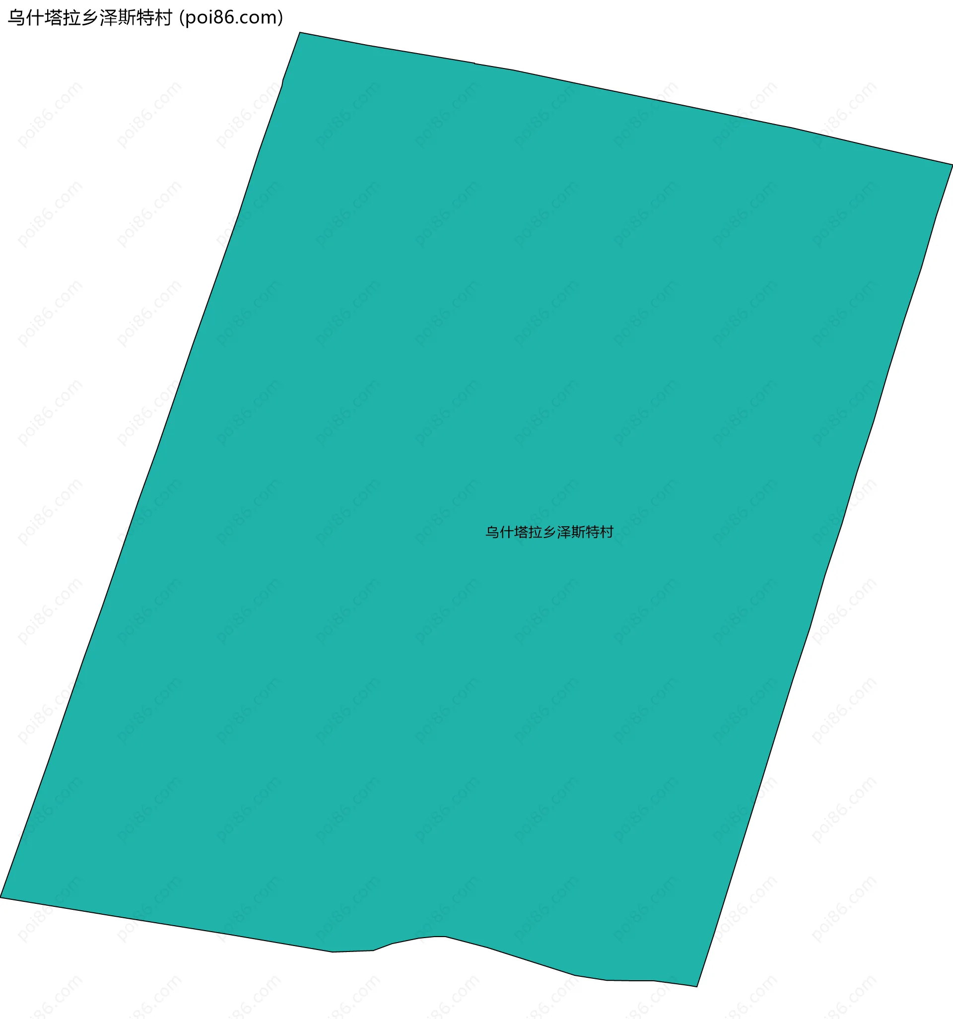 乌什塔拉乡泽斯特村边界地图