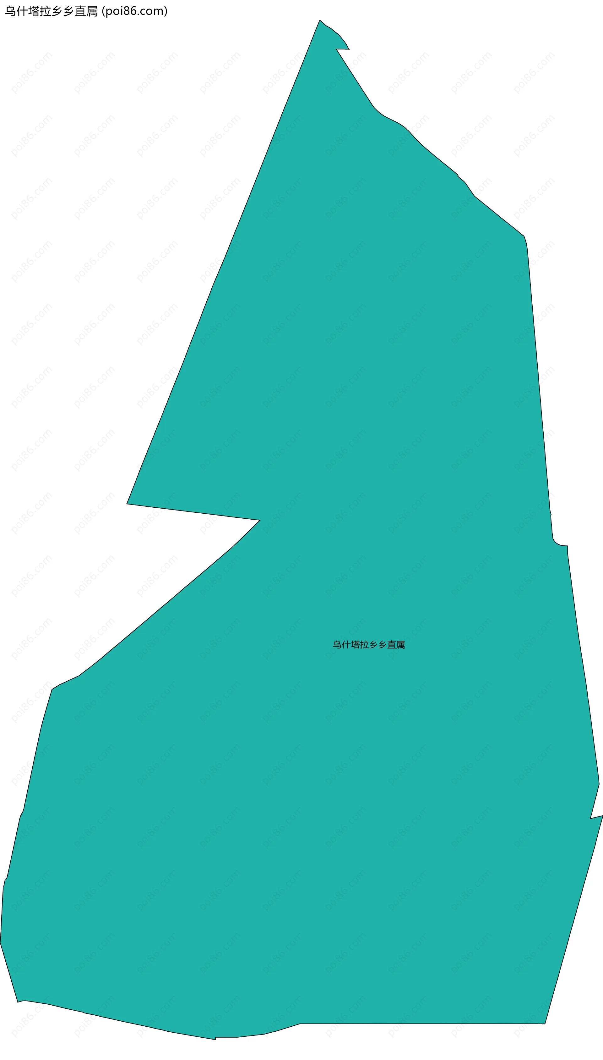 乌什塔拉乡乡直属边界地图