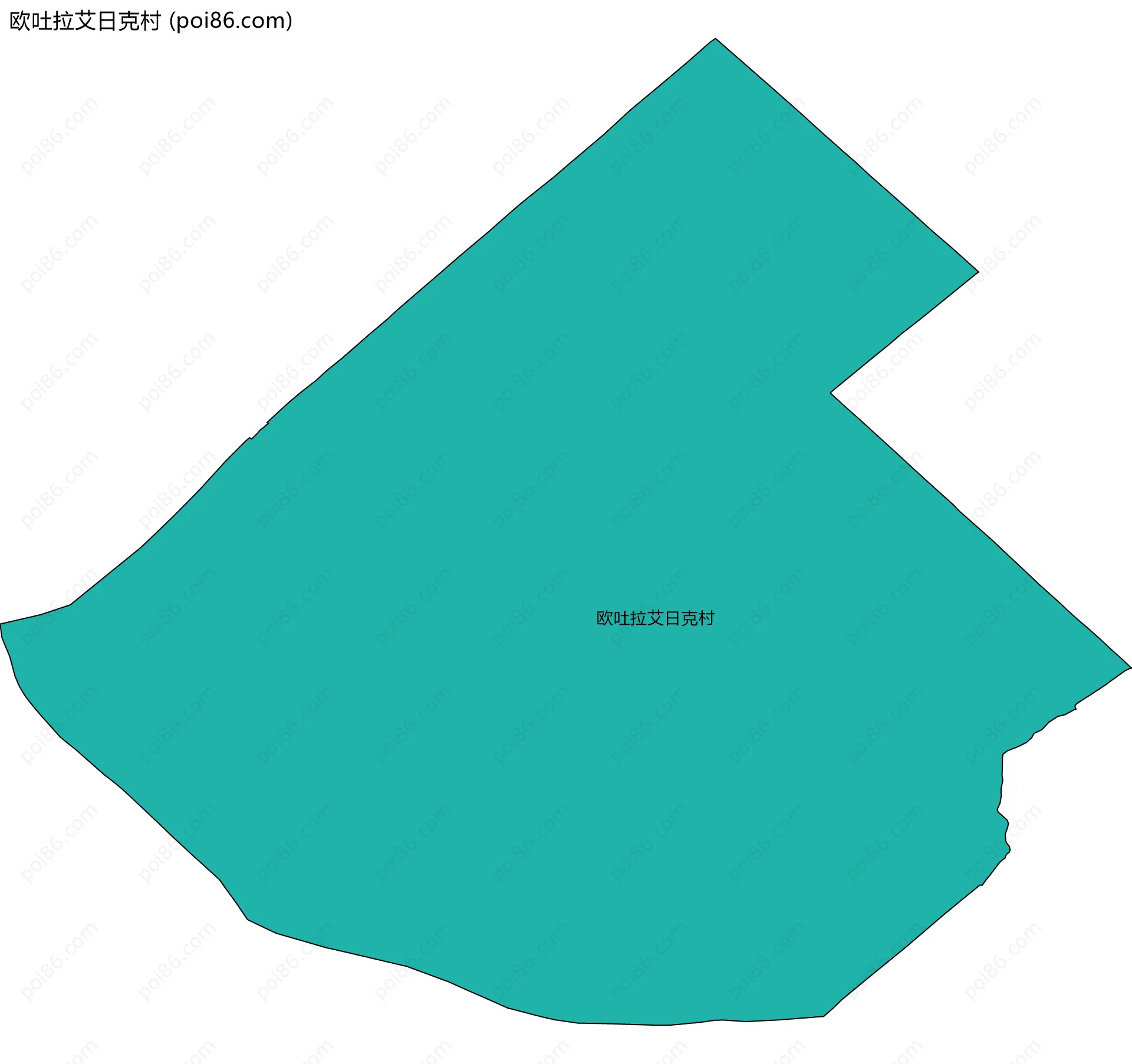 欧吐拉艾日克村边界地图