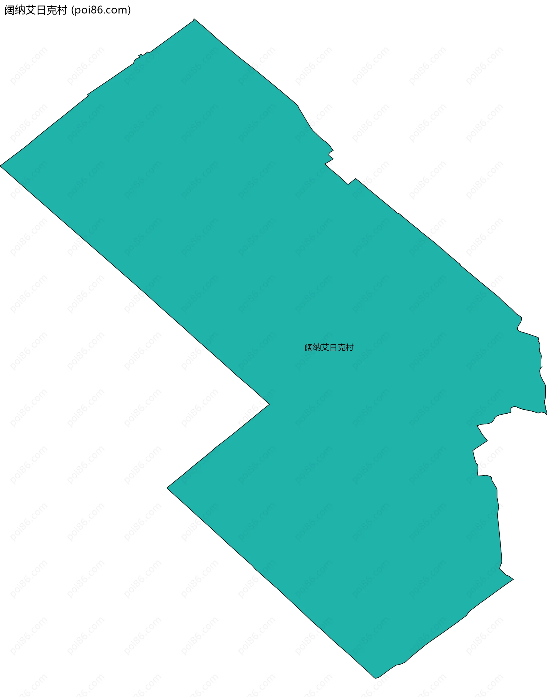 阔纳艾日克村边界地图