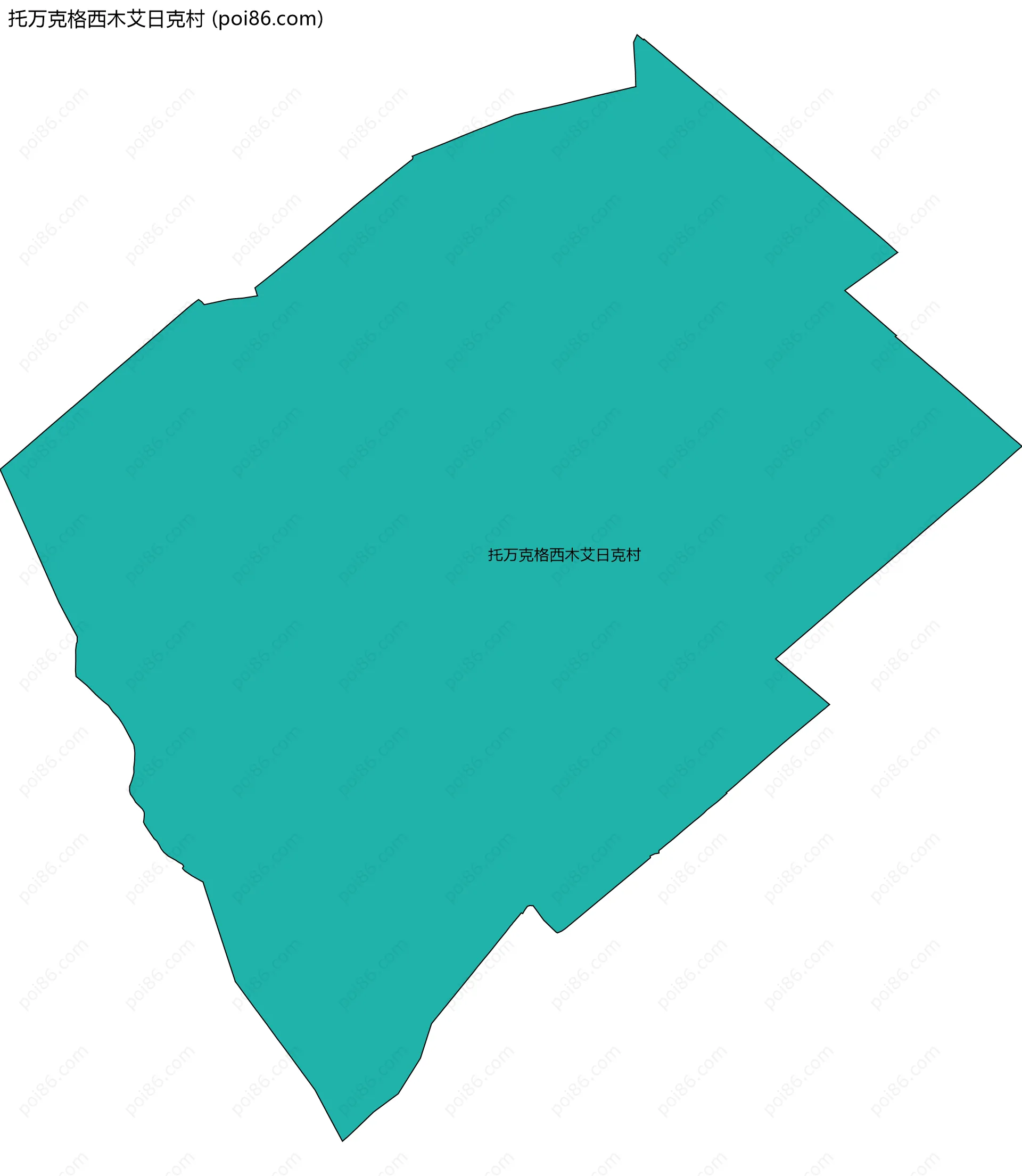 托万克格西木艾日克村边界地图