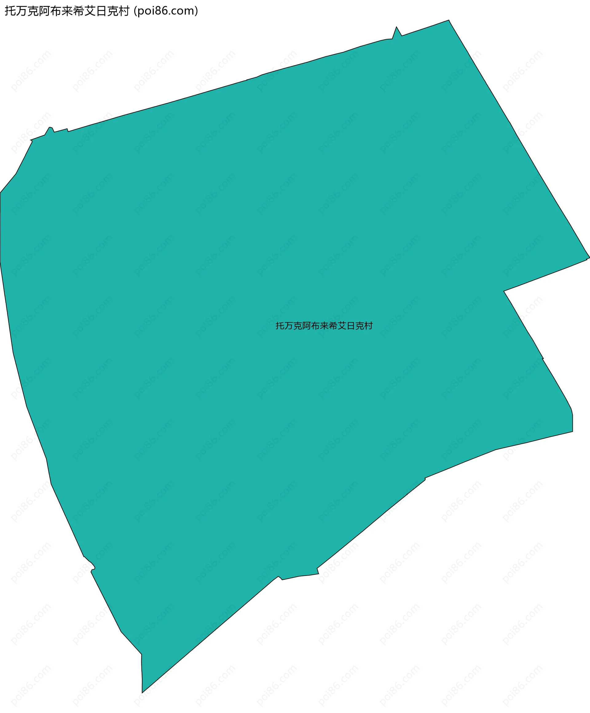 托万克阿布来希艾日克村边界地图