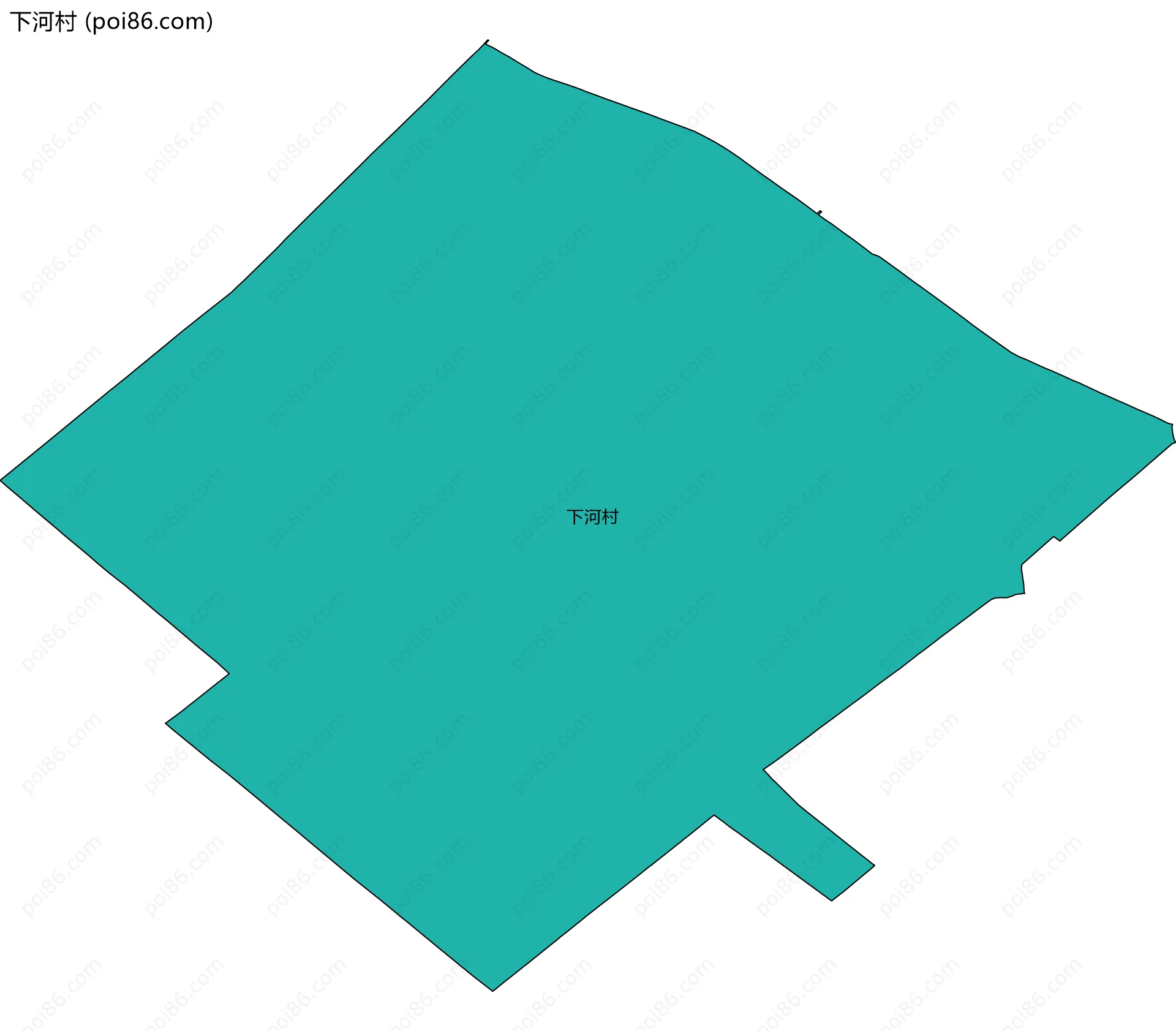 下河村边界地图