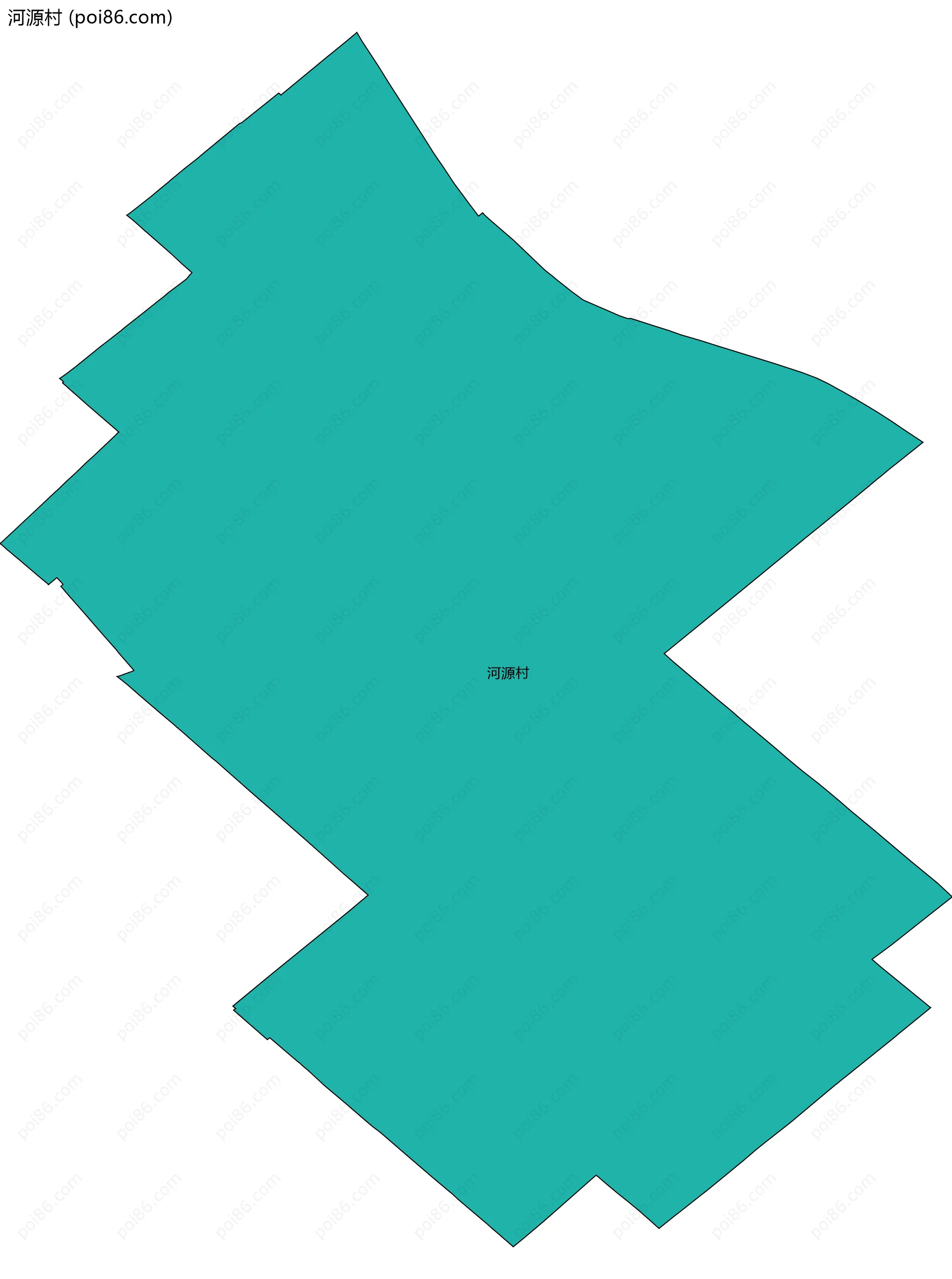 河源村边界地图