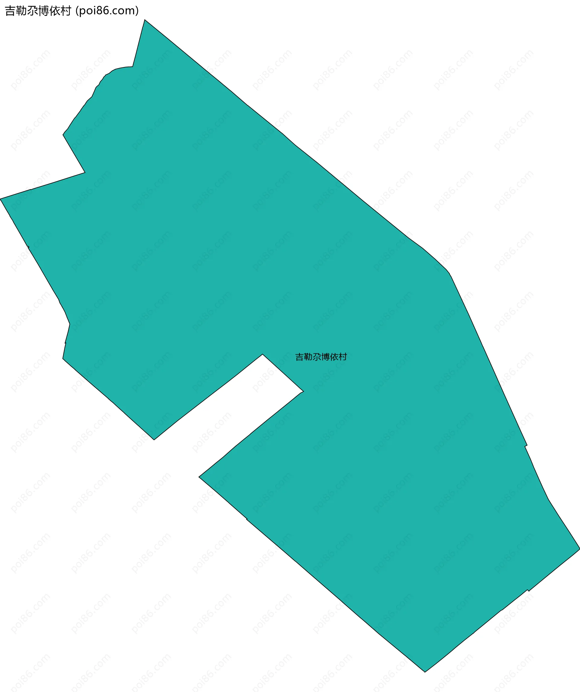 吉勒尕博依村边界地图