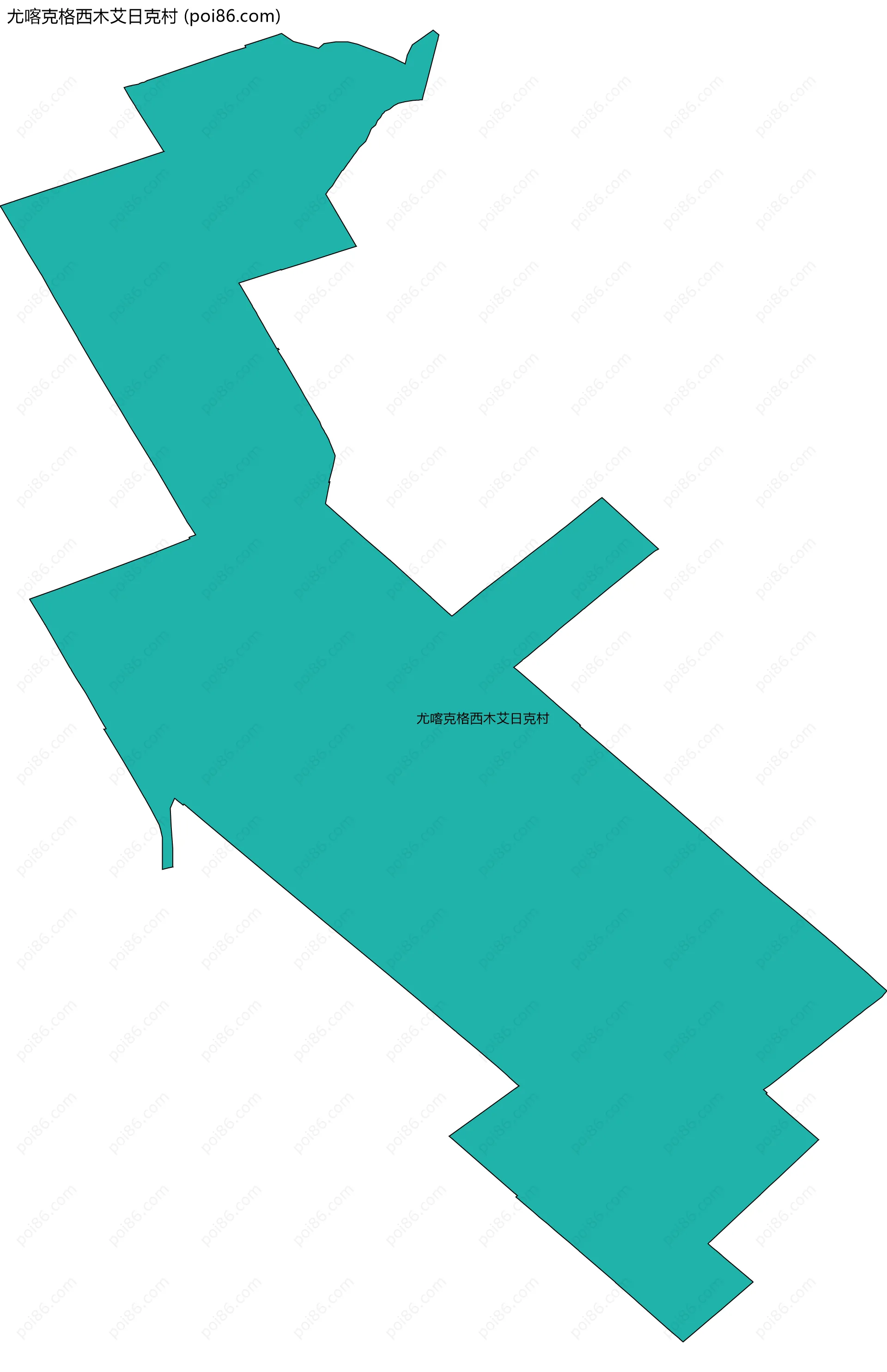 尤喀克格西木艾日克村边界地图