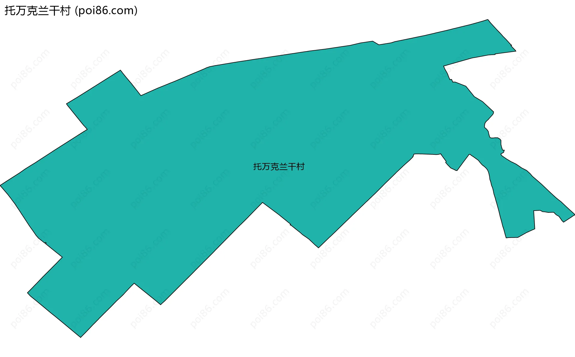 托万克兰干村边界地图