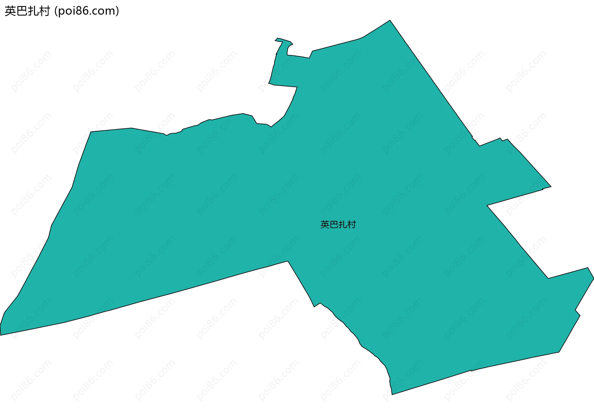 英巴扎村边界地图