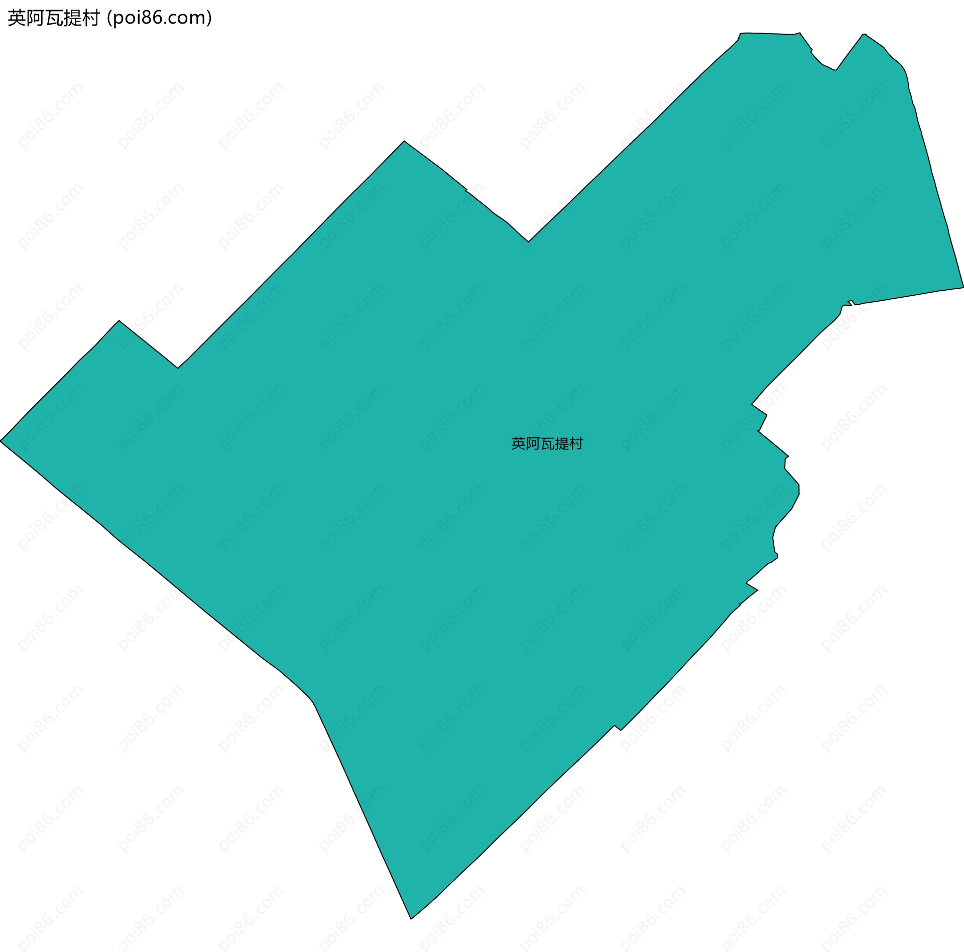 英阿瓦提村边界地图