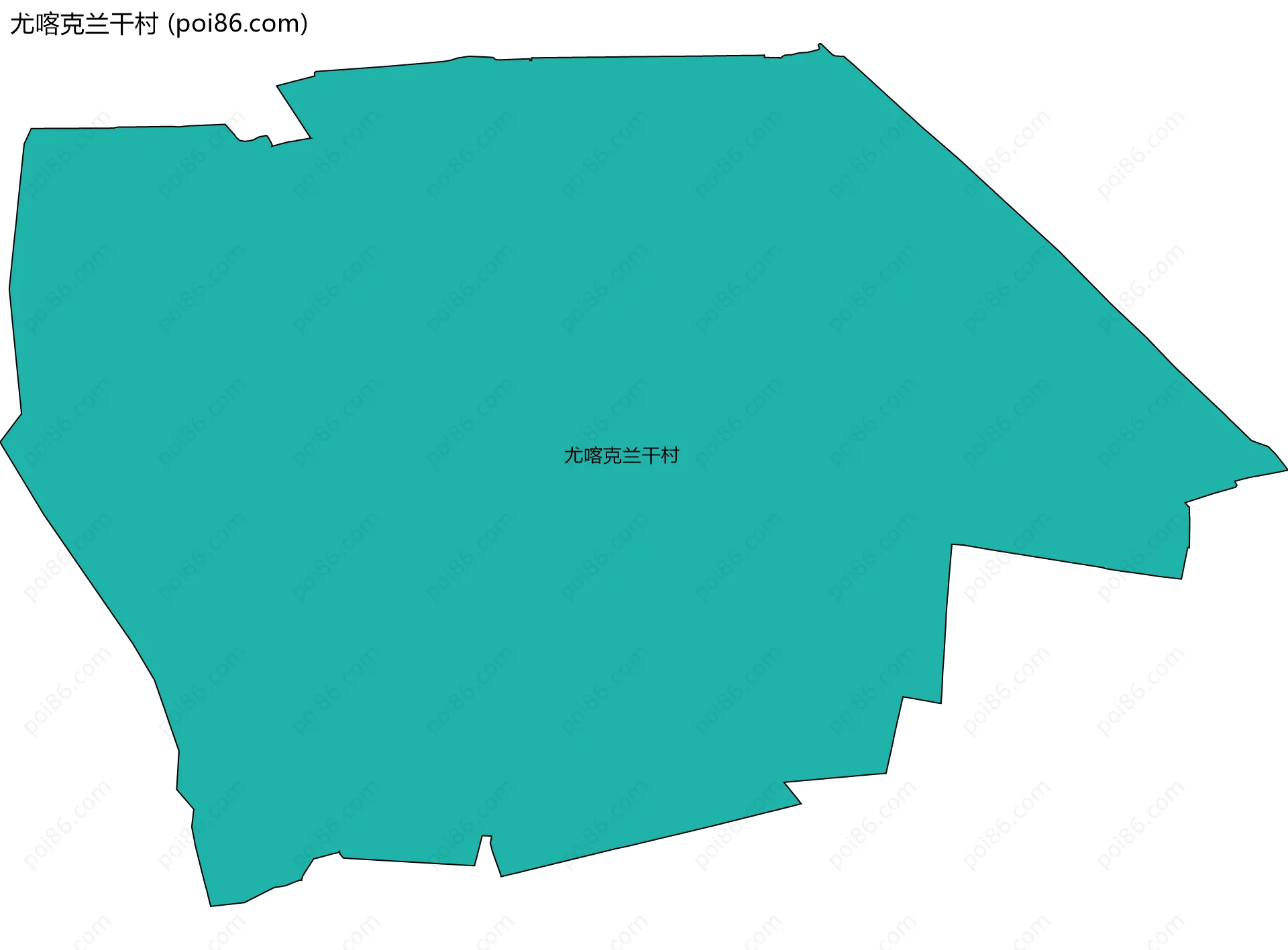 尤喀克兰干村边界地图