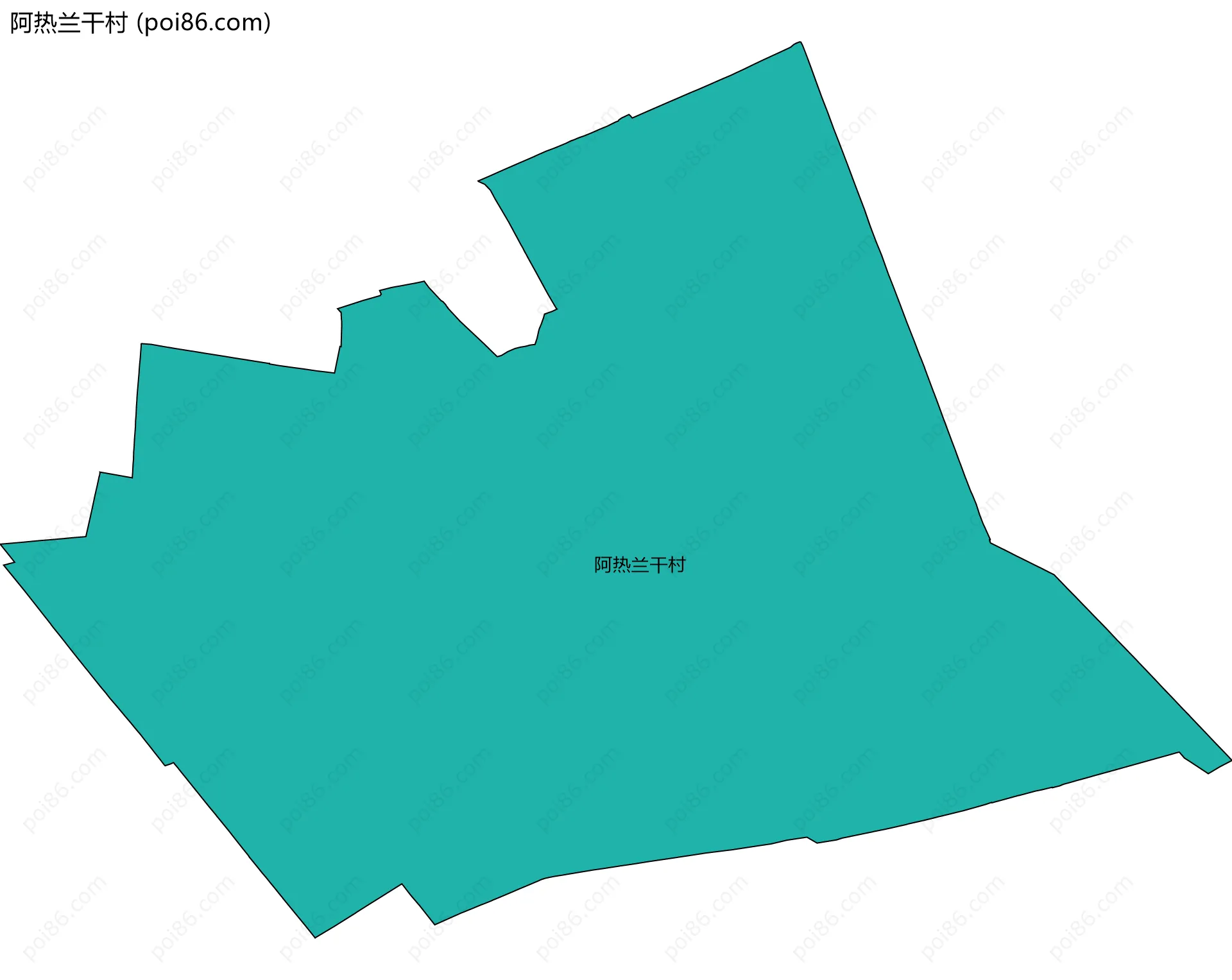 阿热兰干村边界地图