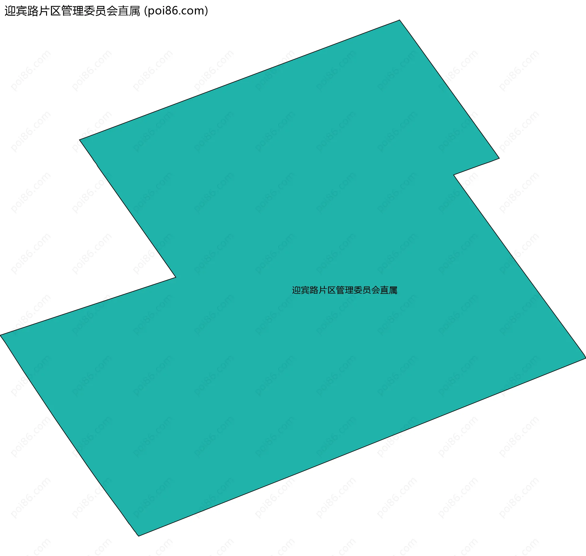 迎宾路片区管理委员会直属边界地图