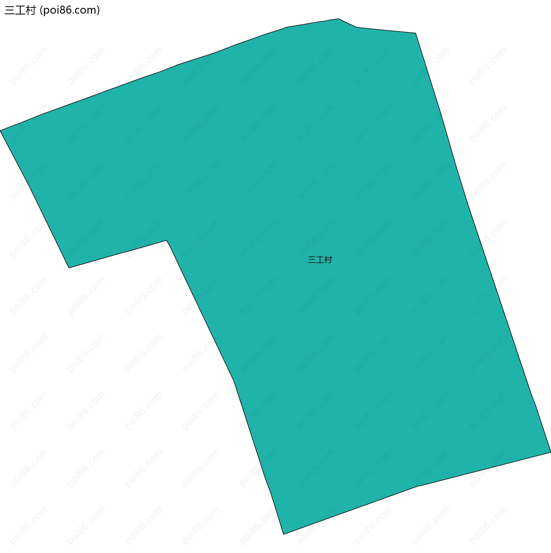 三工村边界地图