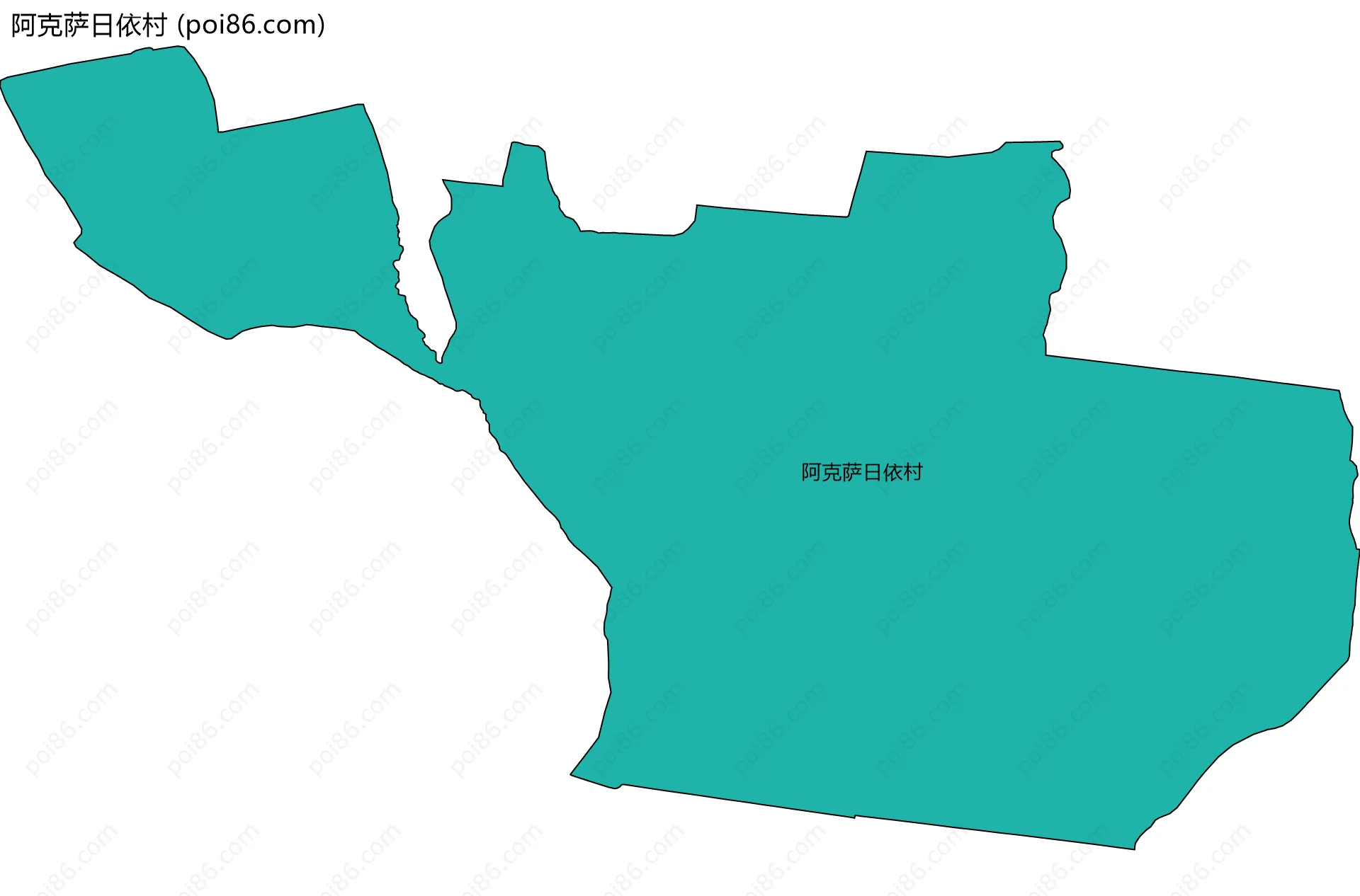 阿克萨日依村边界地图