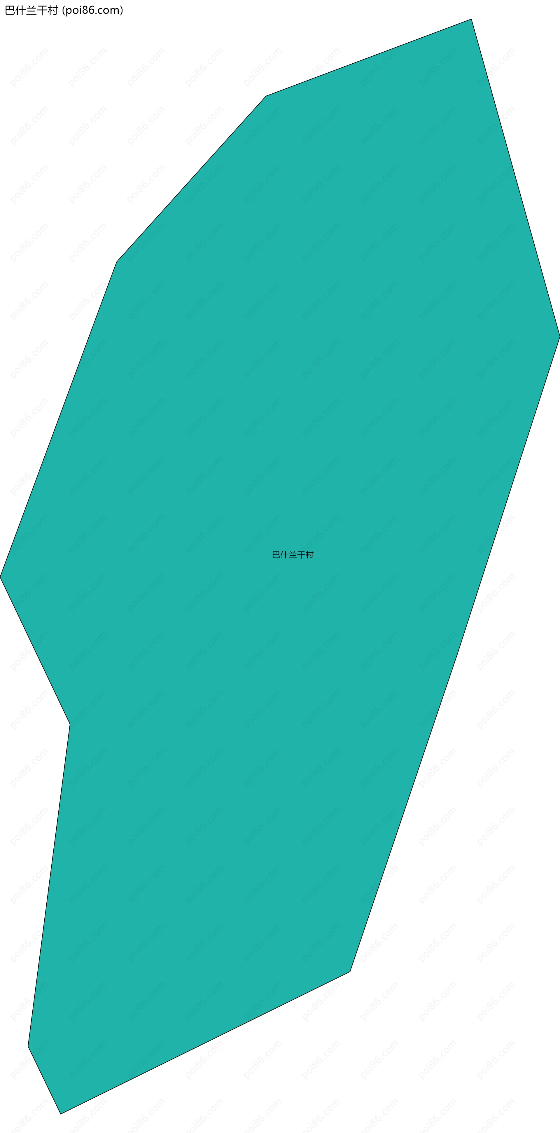 巴什兰干村边界地图