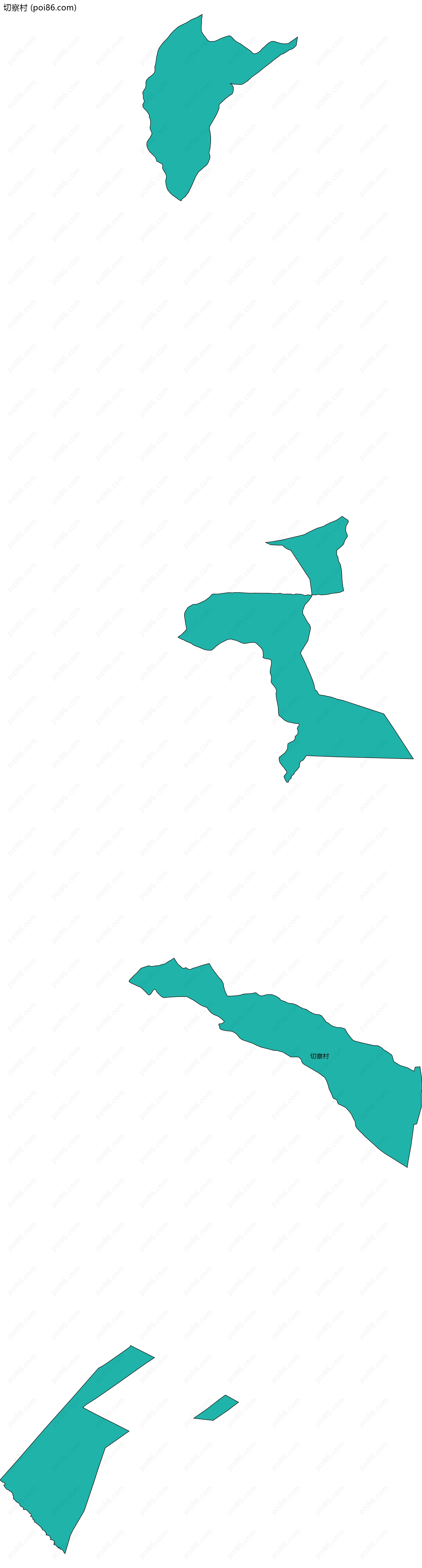 切察村边界地图