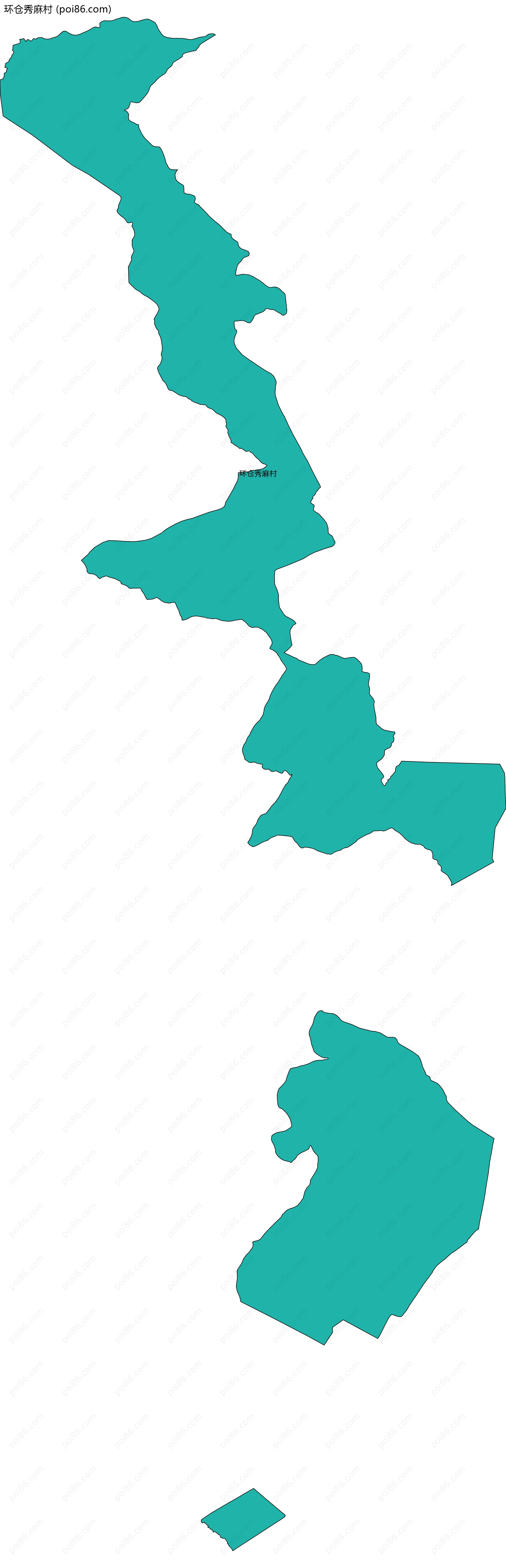 环仓秀麻村边界地图