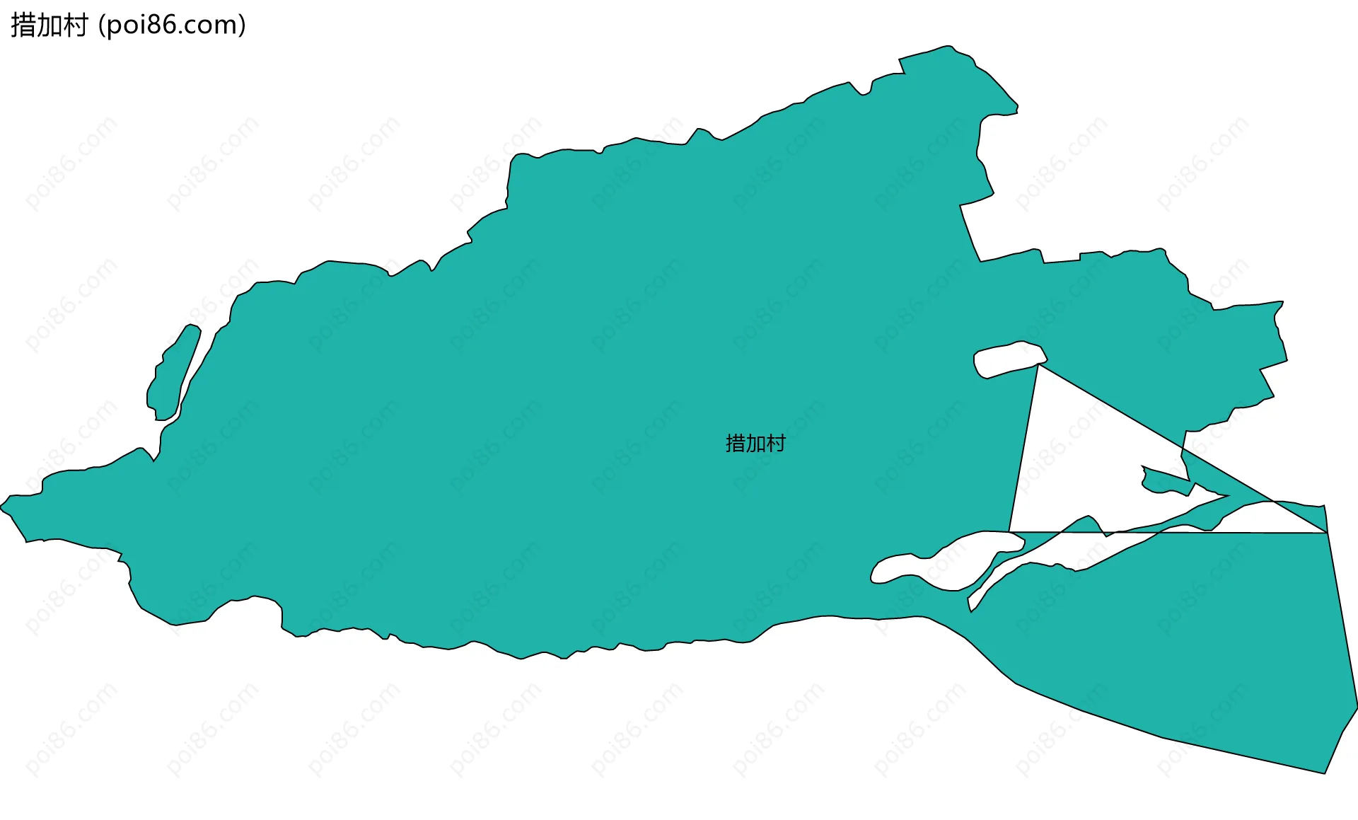 措加村边界地图