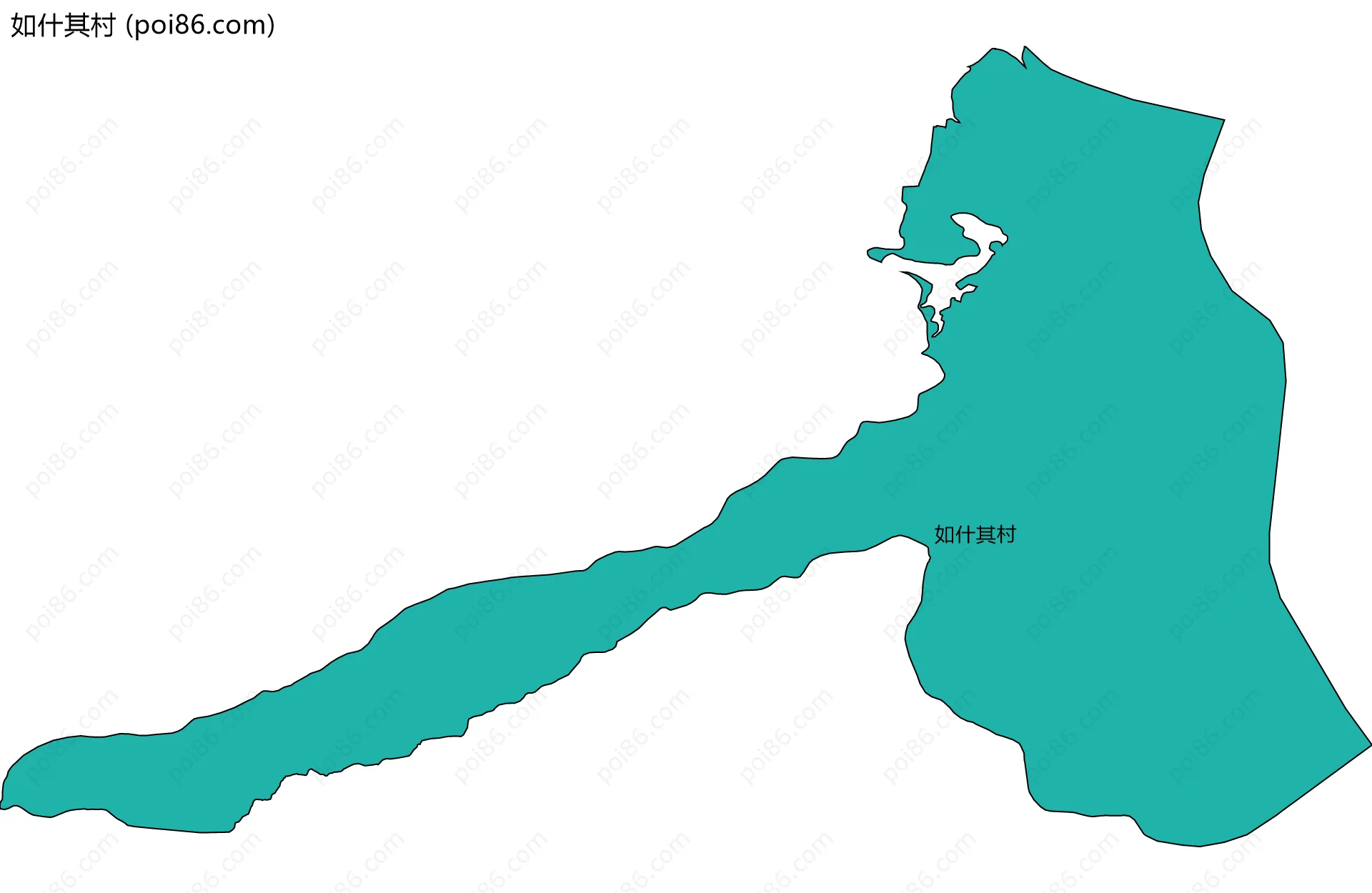 如什其村边界地图