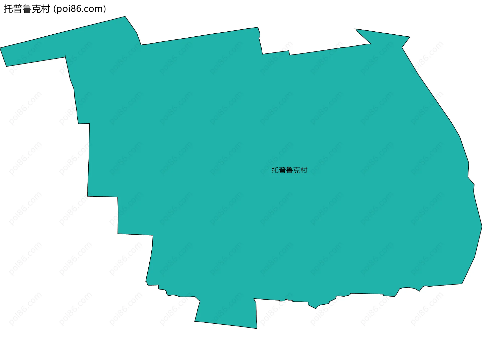 托普鲁克村边界地图