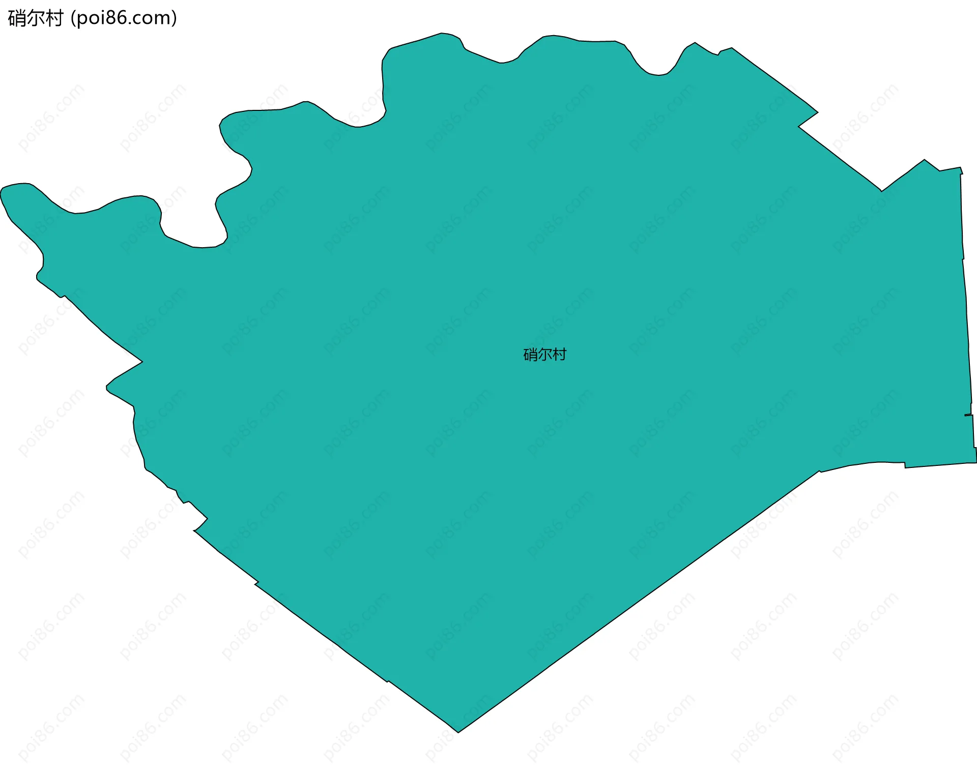硝尔村边界地图