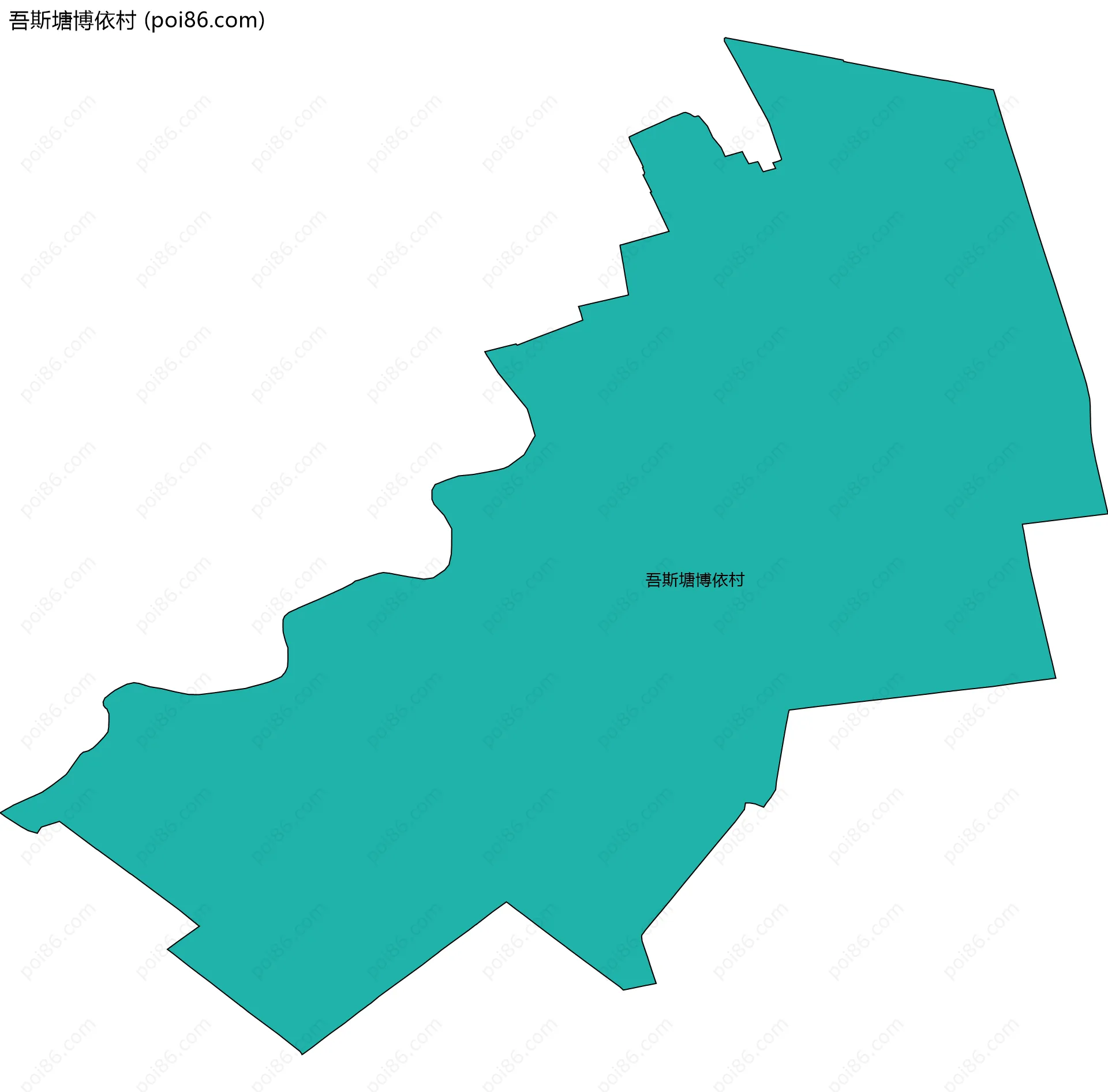吾斯塘博依村边界地图