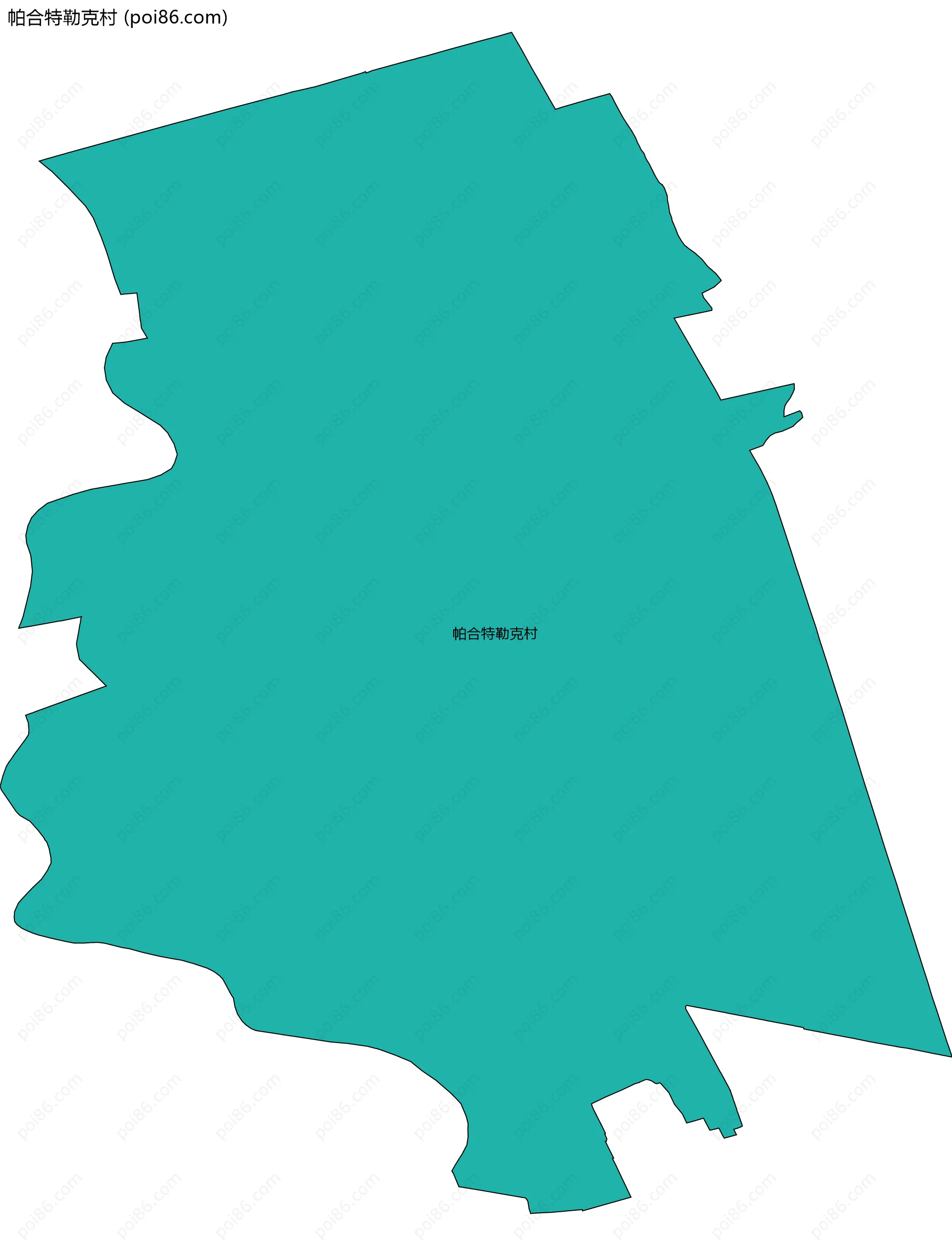帕合特勒克村边界地图