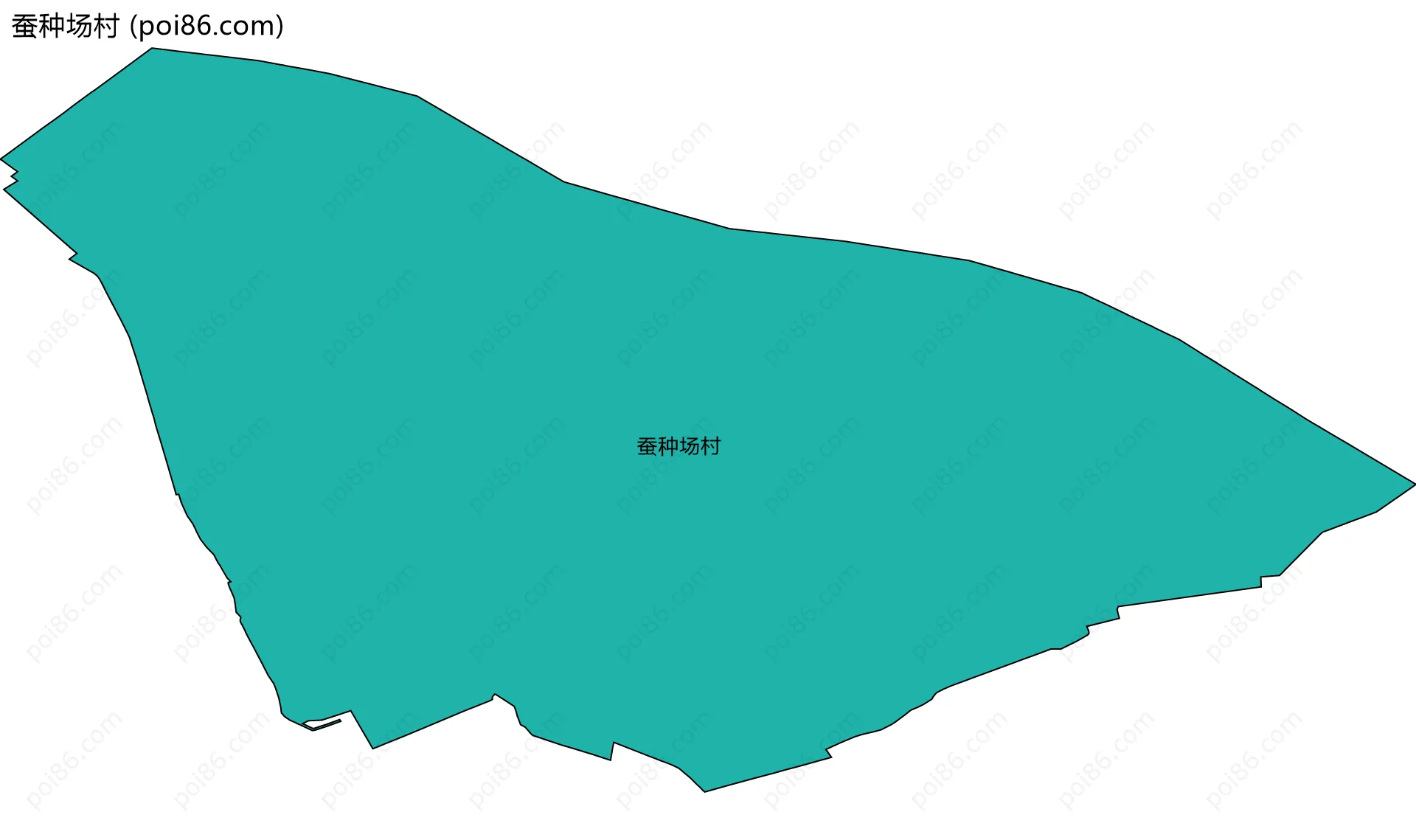 蚕种场村边界地图