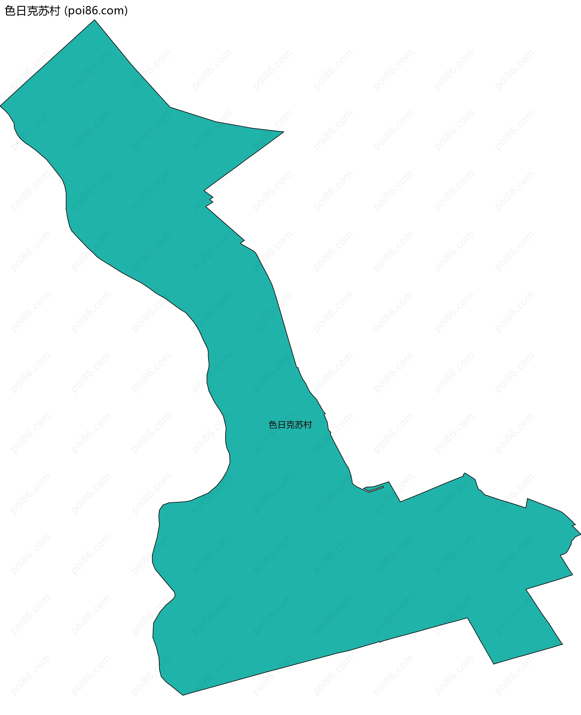 色日克苏村边界地图