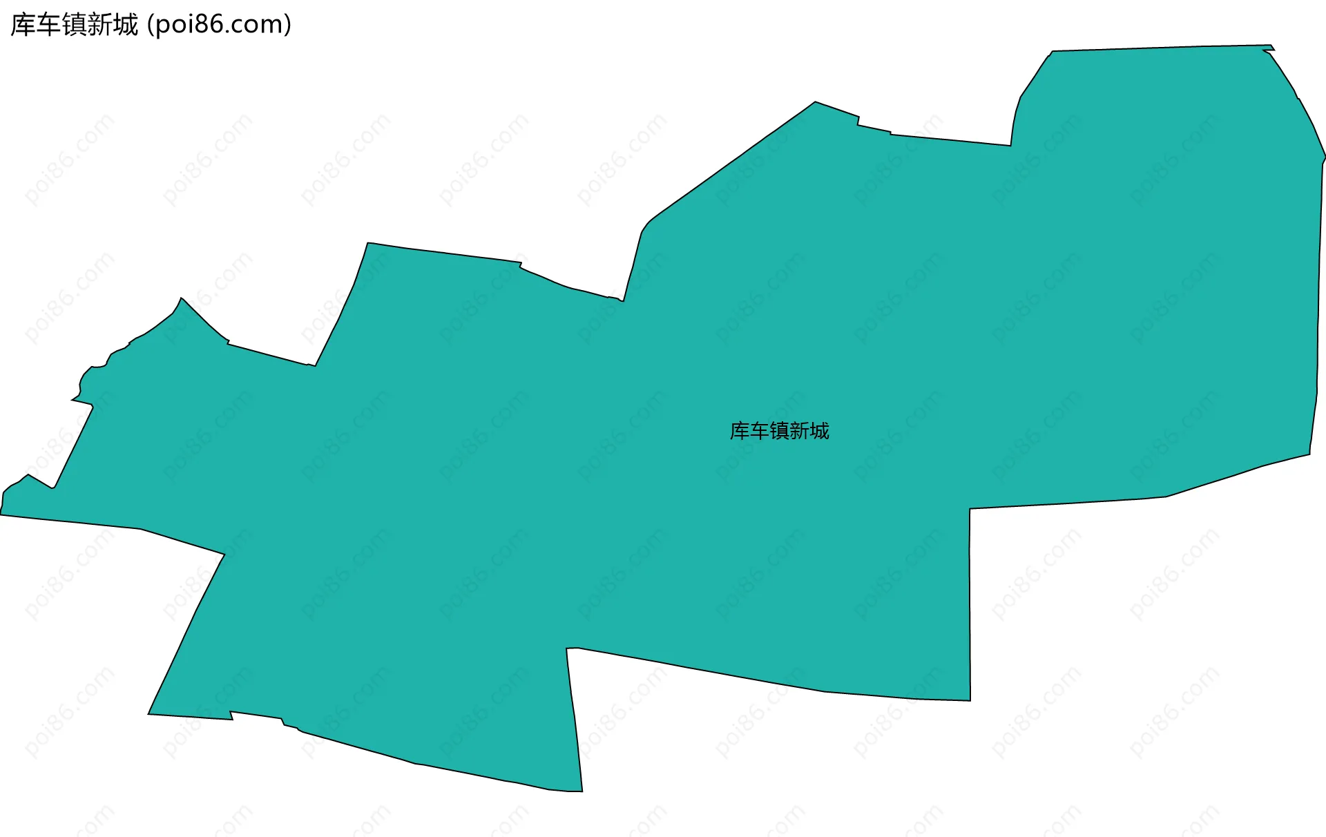 库车镇新城边界地图