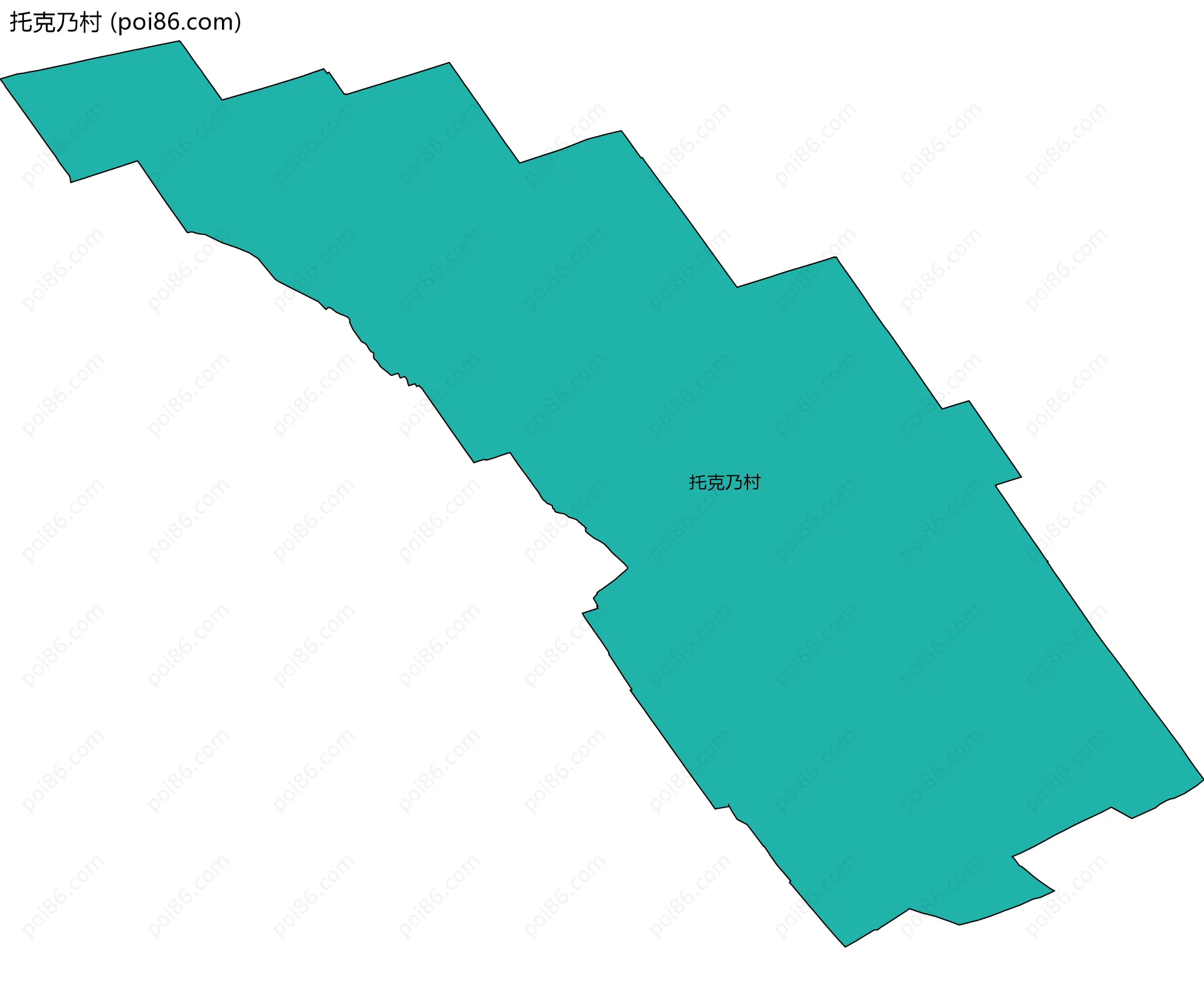 托克乃村边界地图