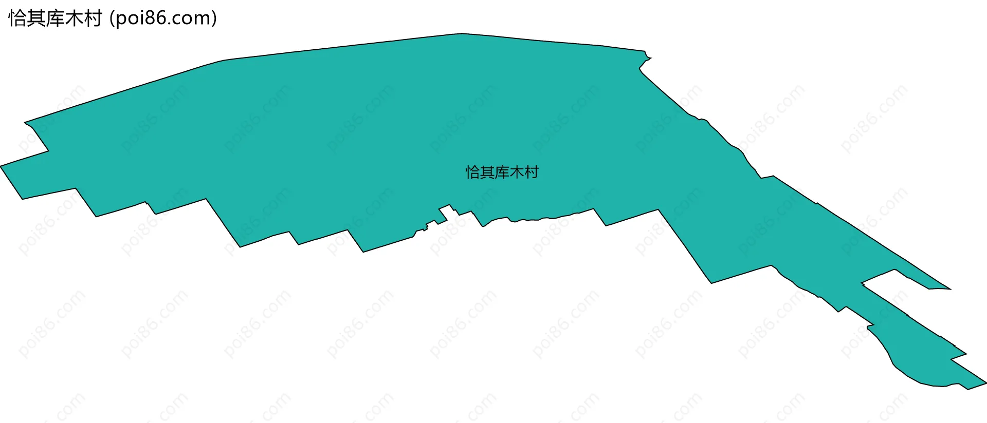 恰其库木村边界地图